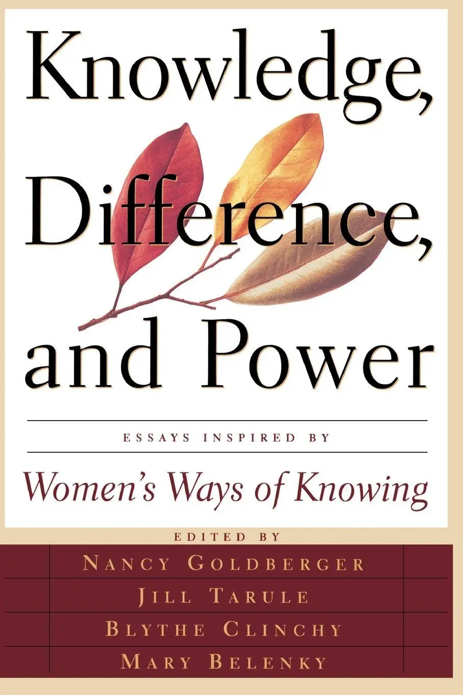 Cover: 9780465037339 | Knowledge, Difference, and Power | Nancy Goldberger (u. a.) | Buch