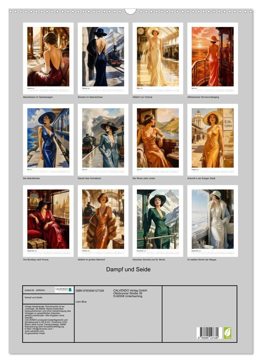 Bild: 9783594127339 | Dampf und Seide (Wandkalender 2027 DIN A2 hoch), CALVENDO...