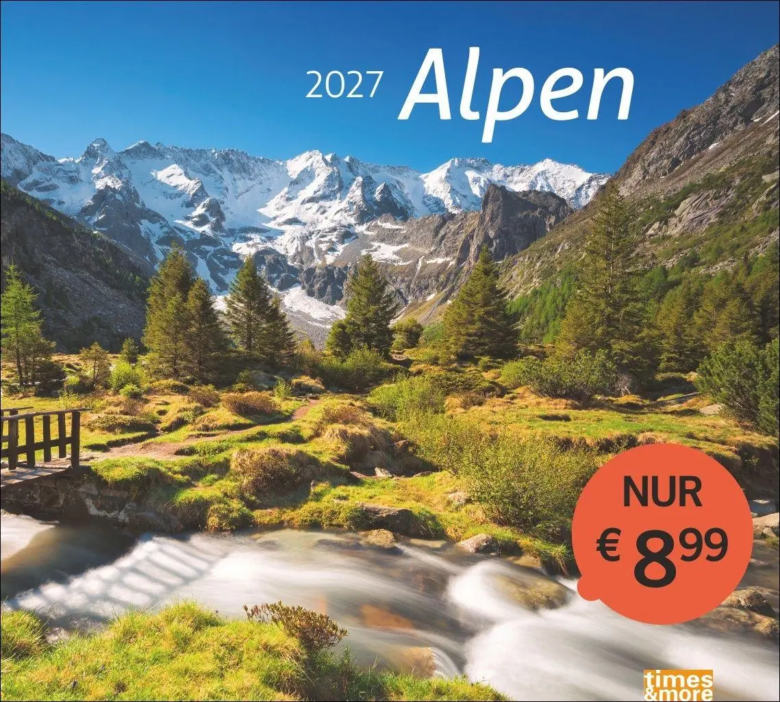 Cover: 9783756417339 | times&amp;more Alpen Bildkalender 2027 | Heye | Kalender | Spiralbindung