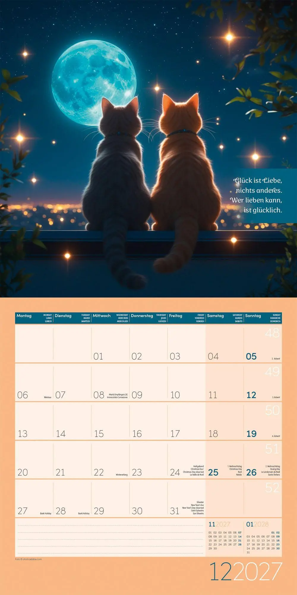 Bild: 9783838447339 | Alles wird gut Kalender 2027 - 30x30 - Art12 | GmbH | Kalender | 28 S.