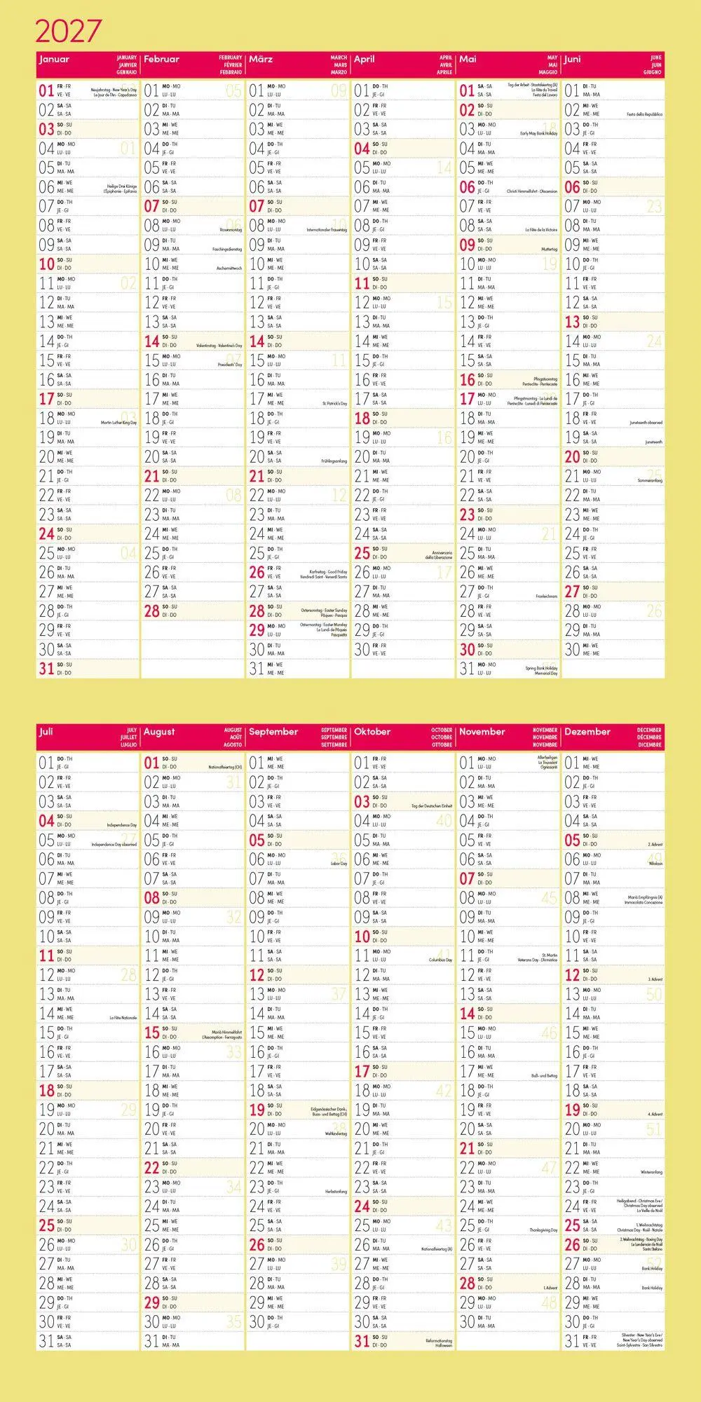 Bild: 9783838447339 | Alles wird gut Kalender 2027 - 30x30 - Art12 | GmbH | Kalender | 28 S.
