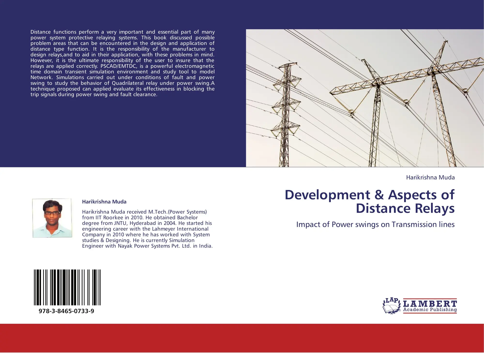 Cover: 9783846507339 | Development &amp; Aspects of Distance Relays | Harikrishna Muda | Buch