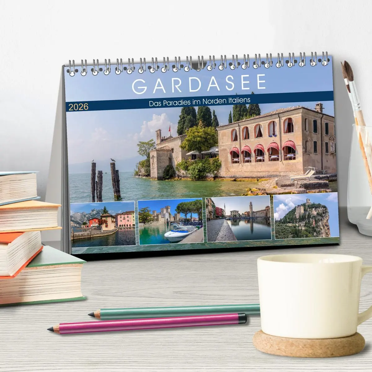 Bild: 9783457807439 | Gardasee, das Paradies im Norden Italiens (Tischkalender 2026 DIN...