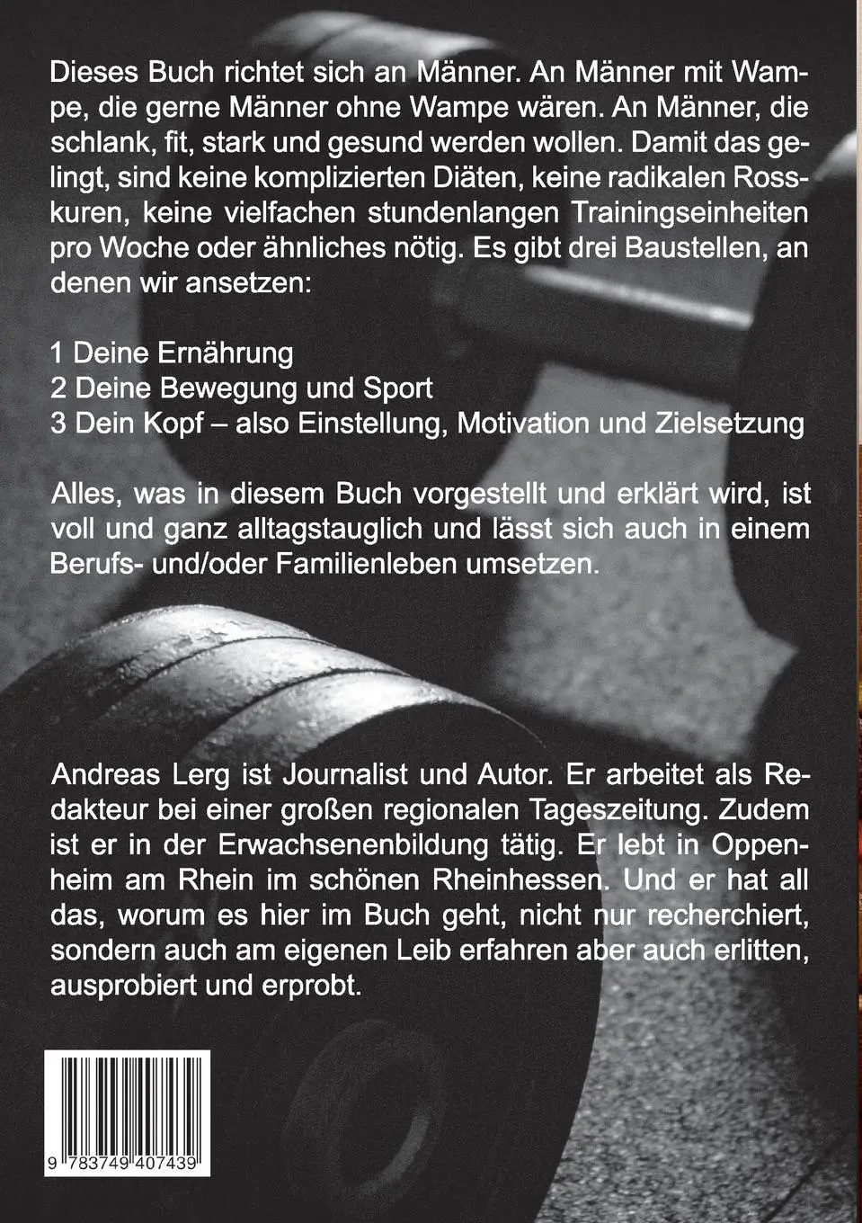 Rückseite: 9783749407439 | Machs gut Dicker - Für Männer, die schlank, fit, stark und gesund...