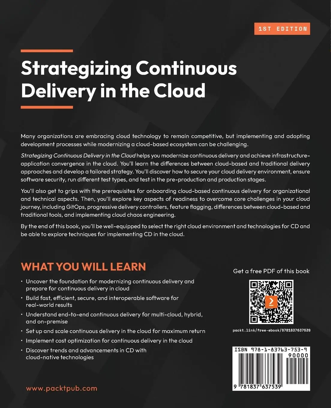 Rückseite: 9781837637539 | Strategizing Continuous Delivery in the Cloud | Garima Bajpai (u. a.)