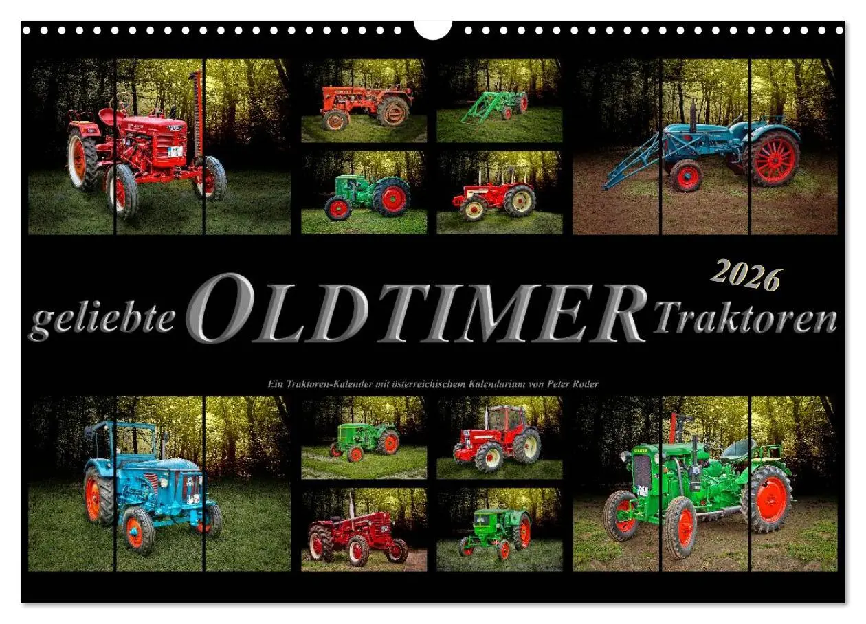 Cover: 9783516057539 | Geliebte Oldtimer Traktoren (Wandkalender 2026 DIN A3 quer),...