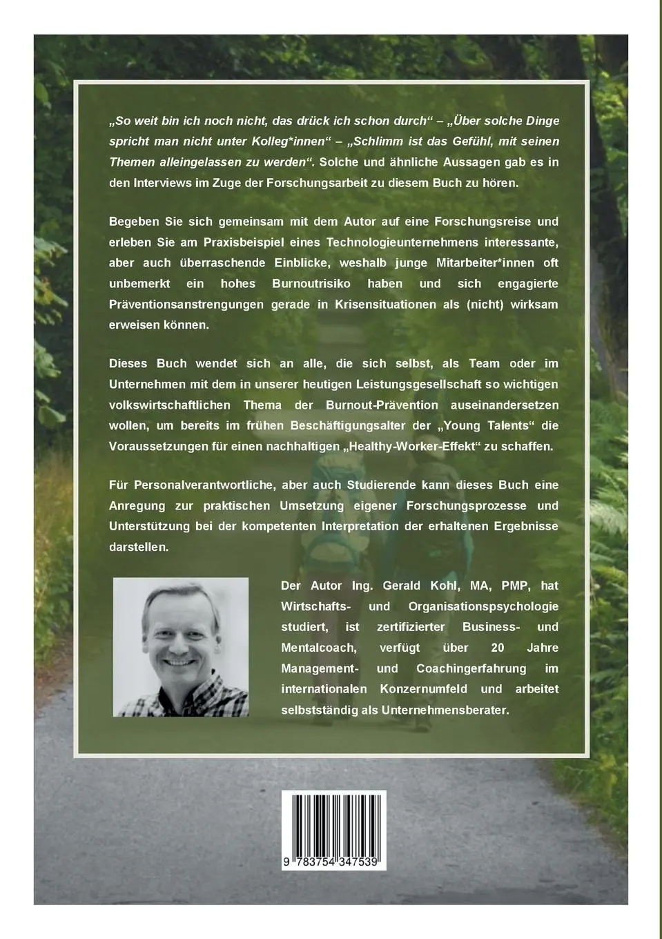 Rückseite: 9783754347539 | Vom Young Talent zum Healthy Worker | Gerald Kohl | Taschenbuch | 2021