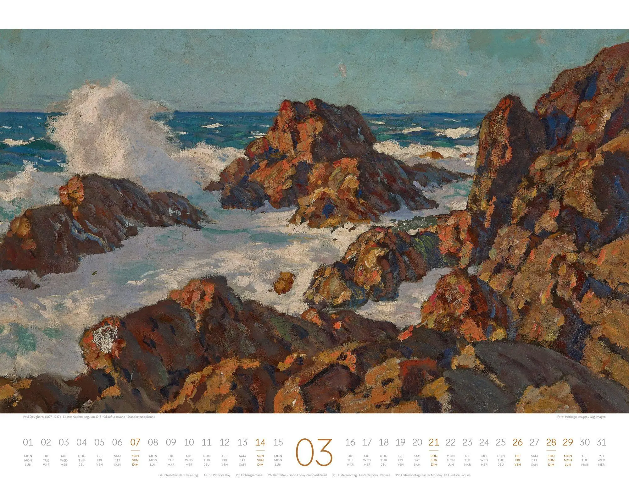 Bild: 9783838427539 | Kunstwerk Meer Kalender 2027 | Ackermann Kunstverlag GmbH | Kalender