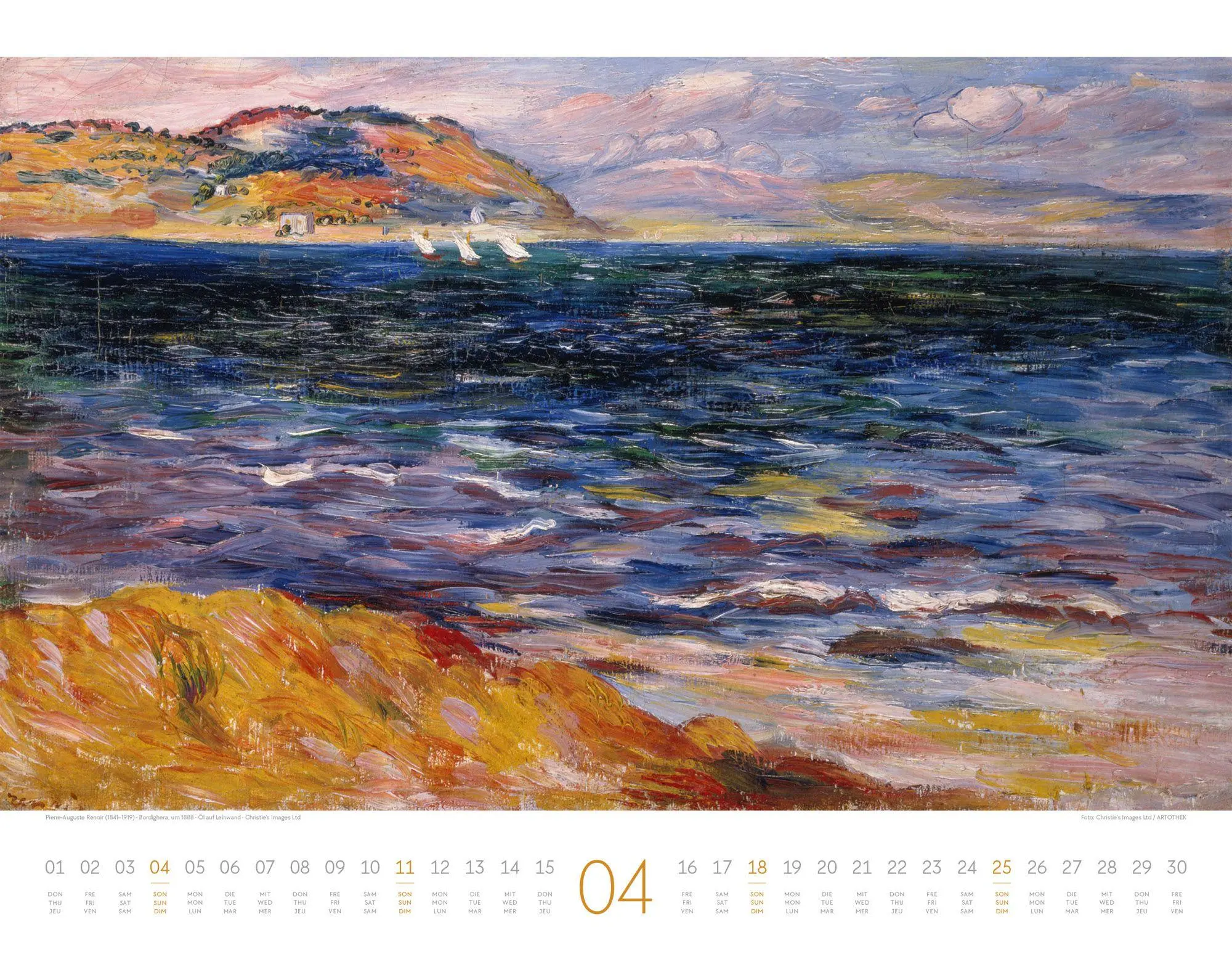 Bild: 9783838427539 | Kunstwerk Meer Kalender 2027 | Ackermann Kunstverlag GmbH | Kalender