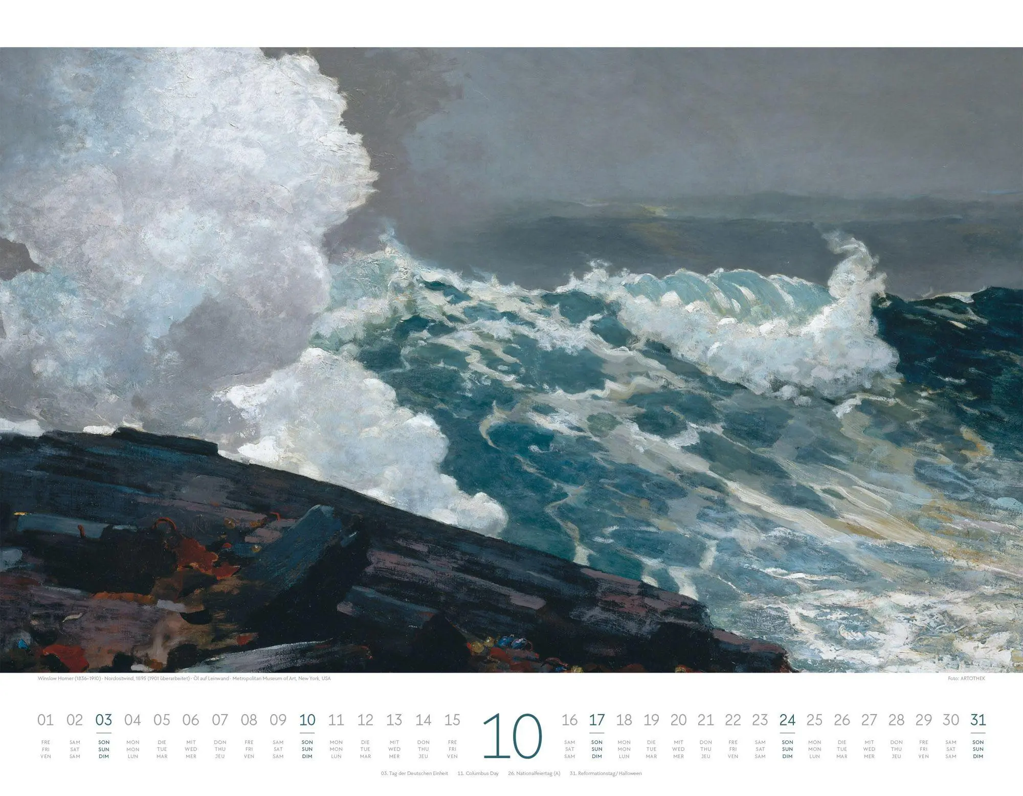 Bild: 9783838427539 | Kunstwerk Meer Kalender 2027 | Ackermann Kunstverlag GmbH | Kalender