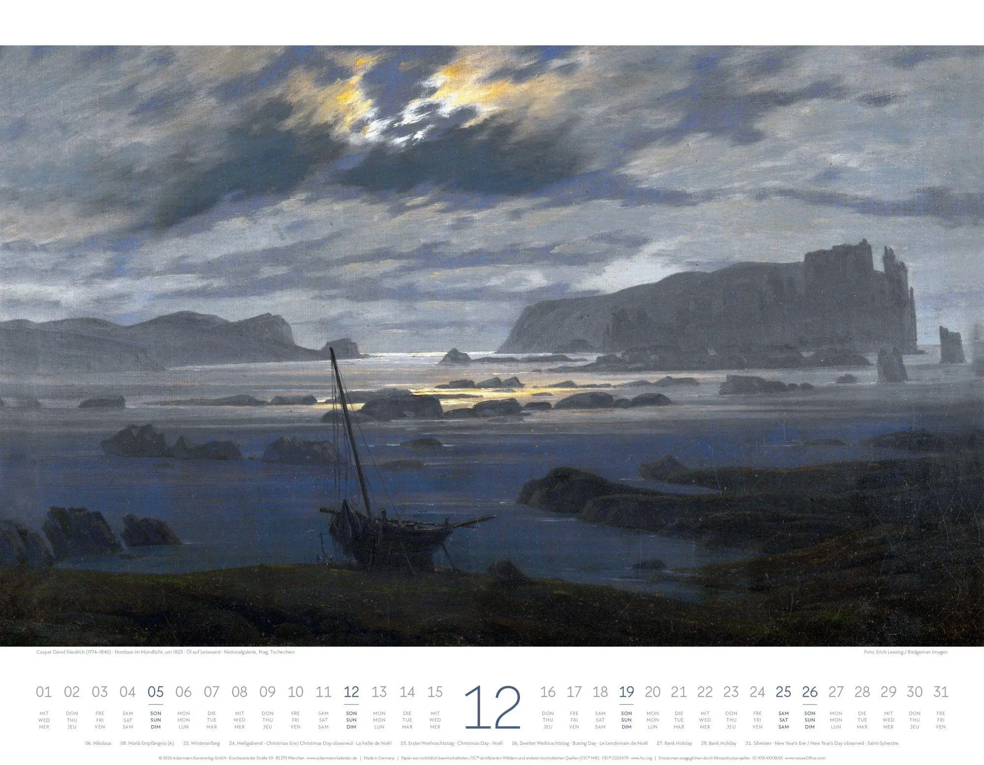 Bild: 9783838427539 | Kunstwerk Meer Kalender 2027 | Ackermann Kunstverlag GmbH | Kalender
