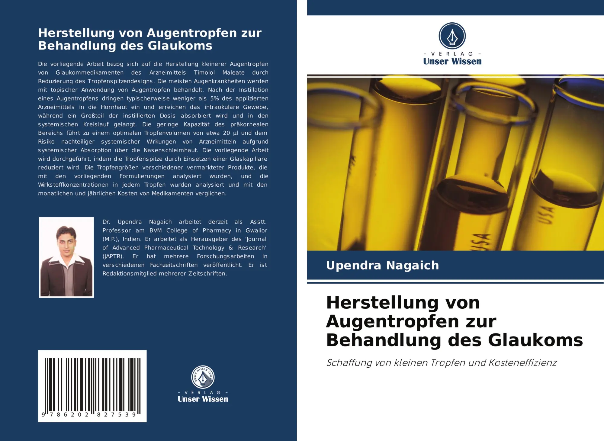 Cover: 9786202827539 | Herstellung von Augentropfen zur Behandlung des Glaukoms | Nagaich