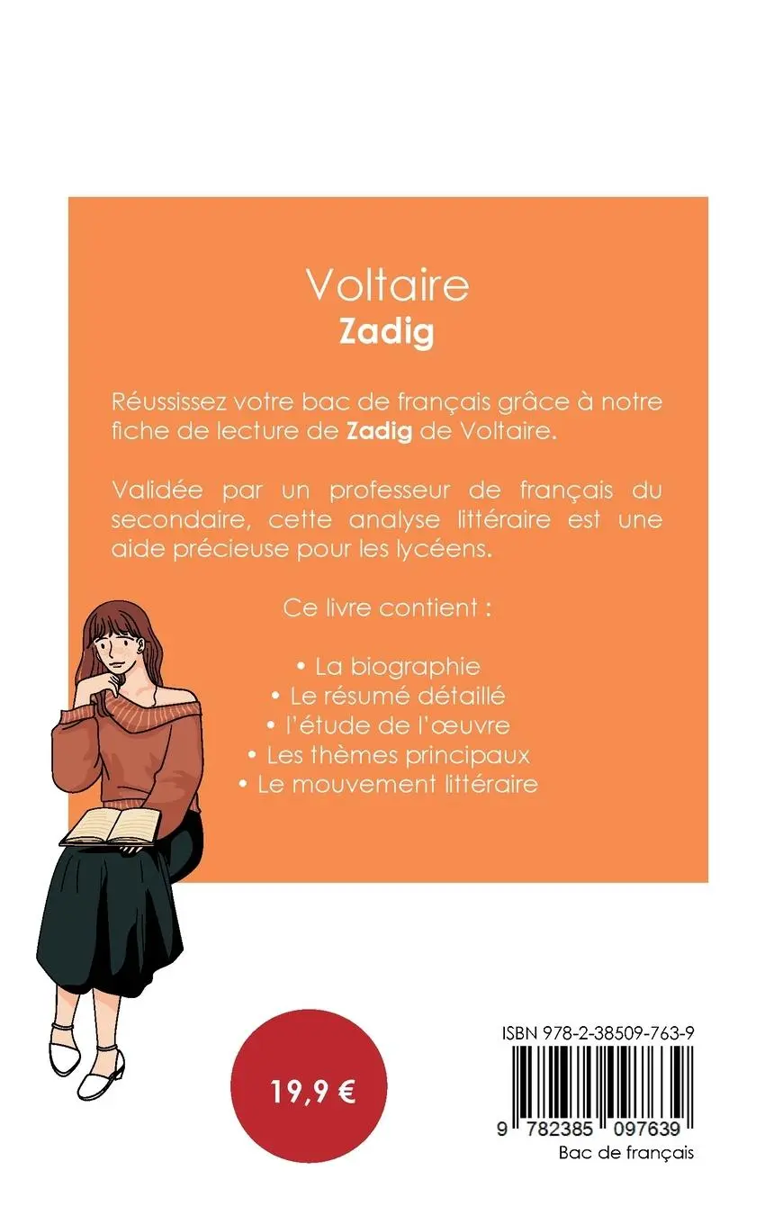 Rückseite: 9782385097639 | Réussir son Bac de français 2025 : Analyse de Zadig de Voltaire | Buch