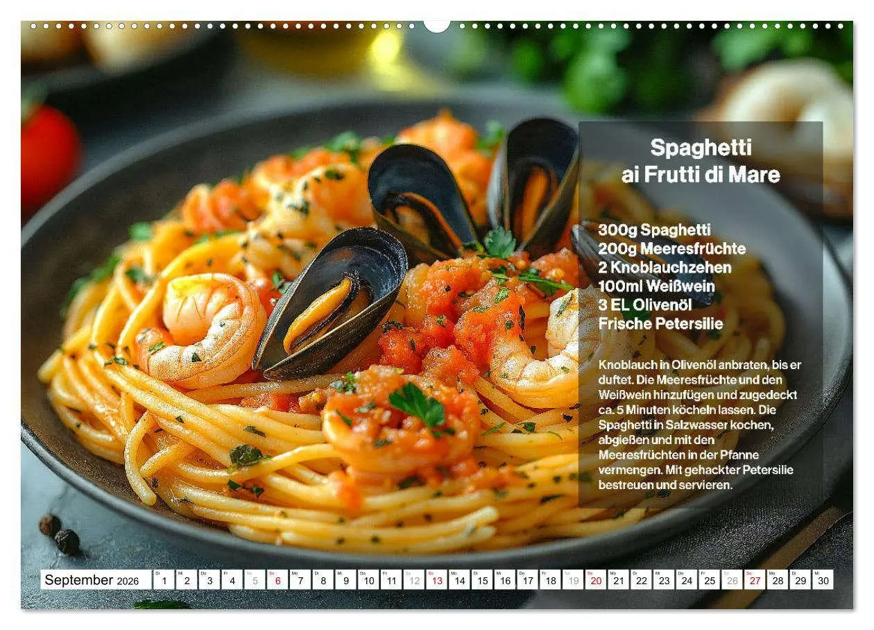 Bild: 9783457337639 | Italienische Spaghetti Rezepte - Leckere Soßen für jeden Monat...