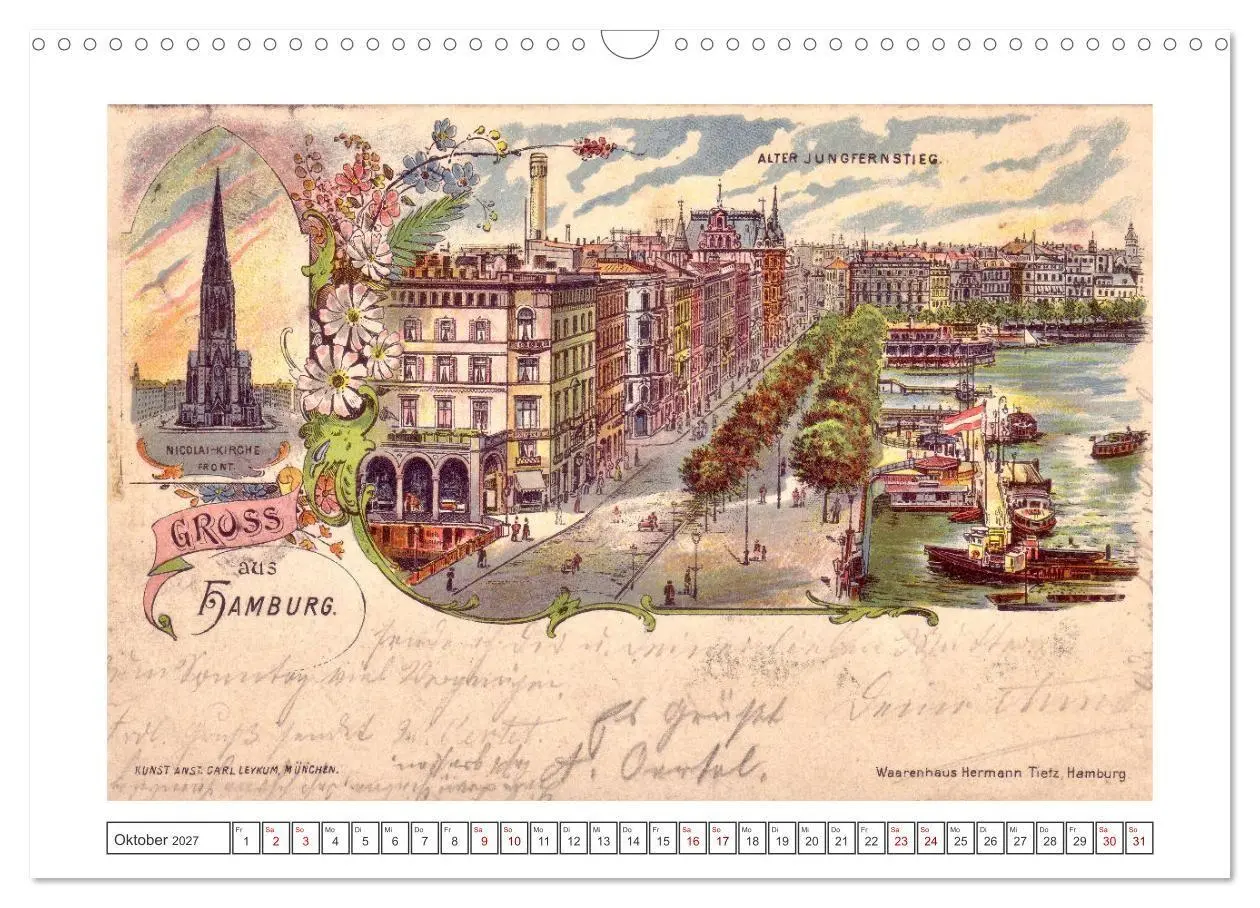 Bild: 9783569377639 | Gruss aus Hamburg (Wandkalender 2027 DIN A3 quer), CALVENDO...