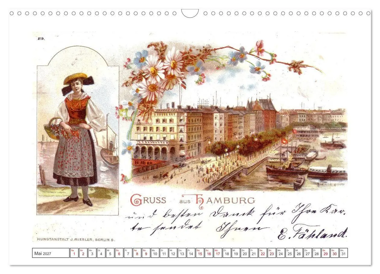 Bild: 9783569377639 | Gruss aus Hamburg (Wandkalender 2027 DIN A3 quer), CALVENDO...