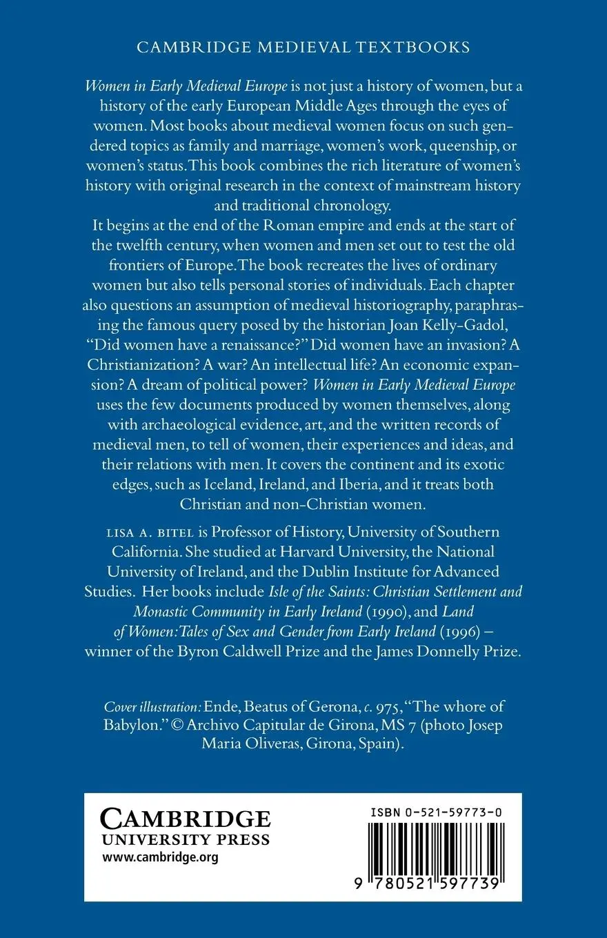Rückseite: 9780521597739 | Women in Early Medieval Europe, 400 1100 | Lisa M. Bitel | Taschenbuch