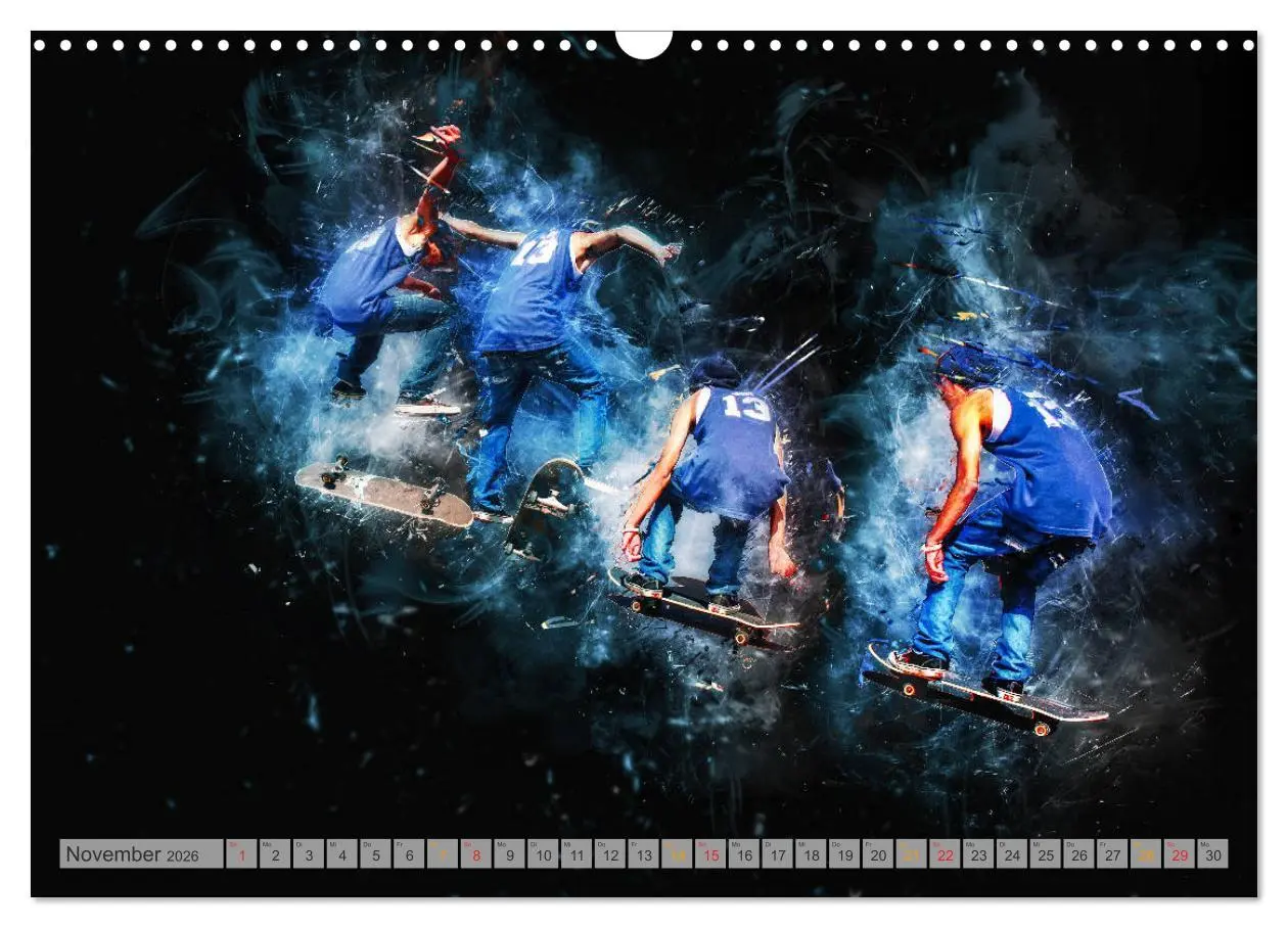 Bild: 9783457877739 | Skateboarding - extrem cool (Wandkalender 2026 DIN A3 quer),...