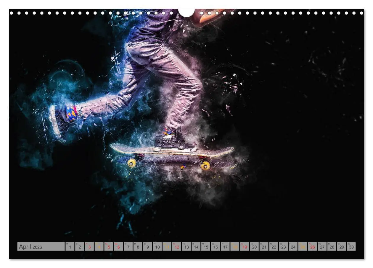 Bild: 9783457877739 | Skateboarding - extrem cool (Wandkalender 2026 DIN A3 quer),...