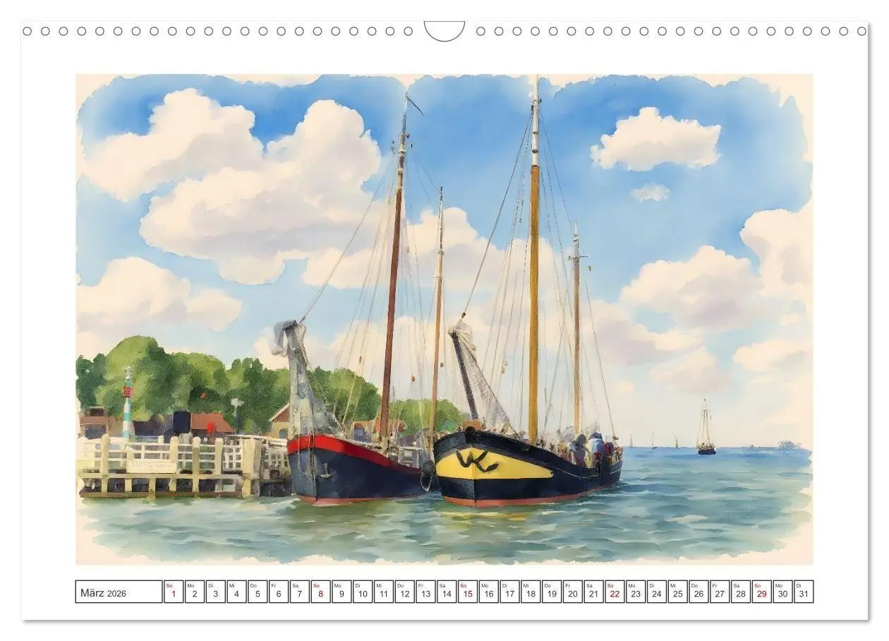 Bild: 9783516657739 | Zauberhafte Motive rund um's Ijsselmeer (Wandkalender 2026 DIN A3...