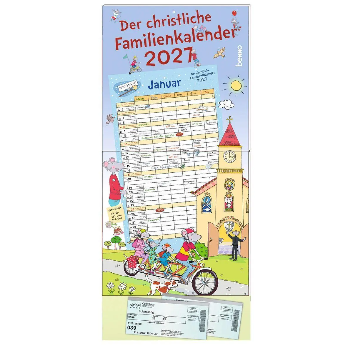 Cover: 9783746267739 | Der christliche Familienkalender 2027 | Ursula Harper | Kalender