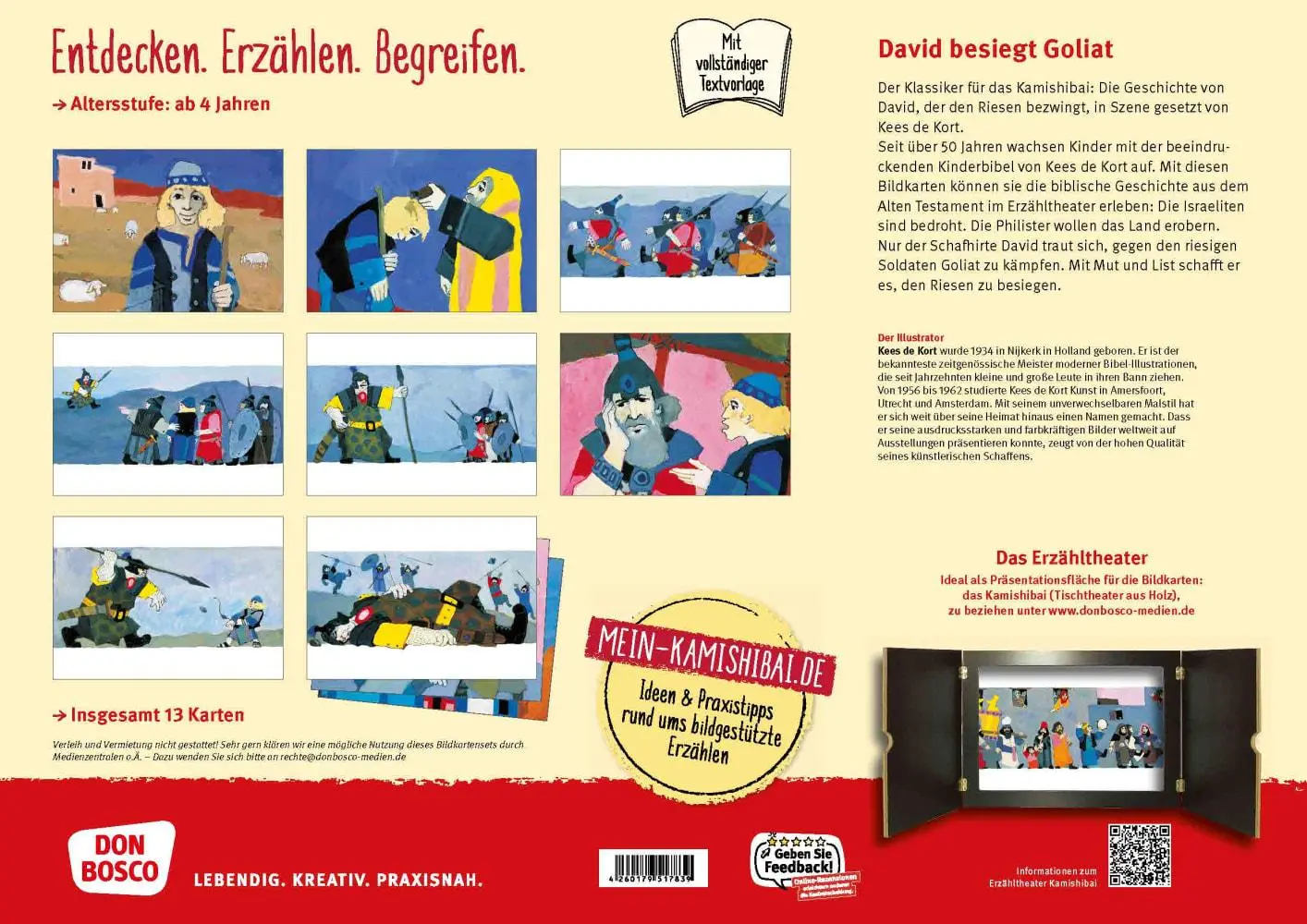 Bild: 4260179517839 | David wird König. Kamishibai Bildkartenset | Kees de Kort | Box | 2022