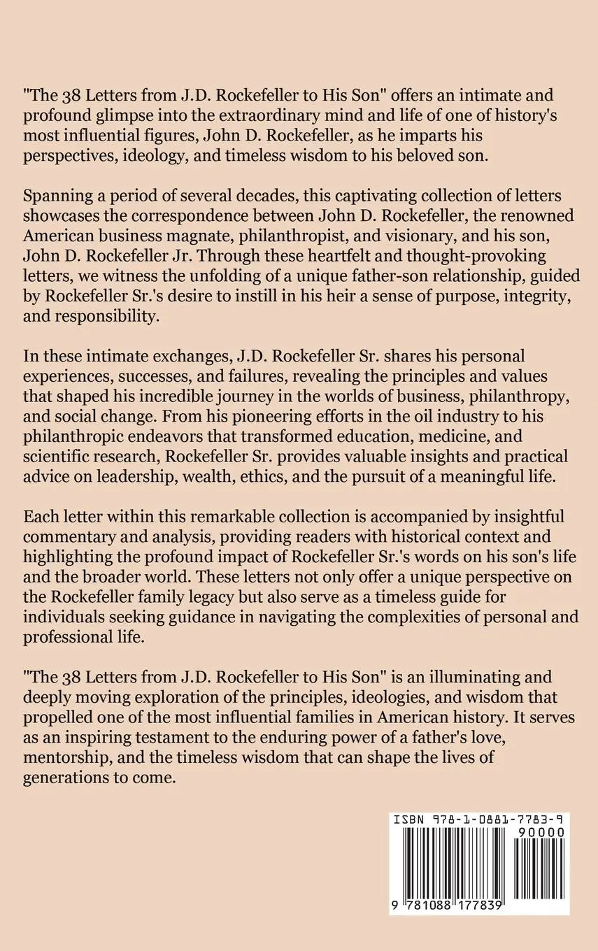 Rückseite: 9781088177839 | The 38 Letters from J.D. Rockefeller to his son | J. D. Rockefeller