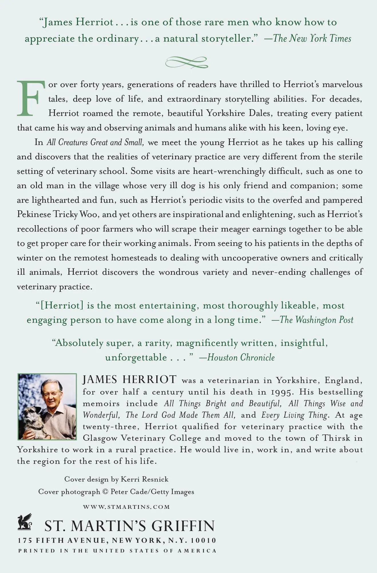 Rückseite: 9781250057839 | All Creatures Great and Small | James Herriot | Taschenbuch | Englisch