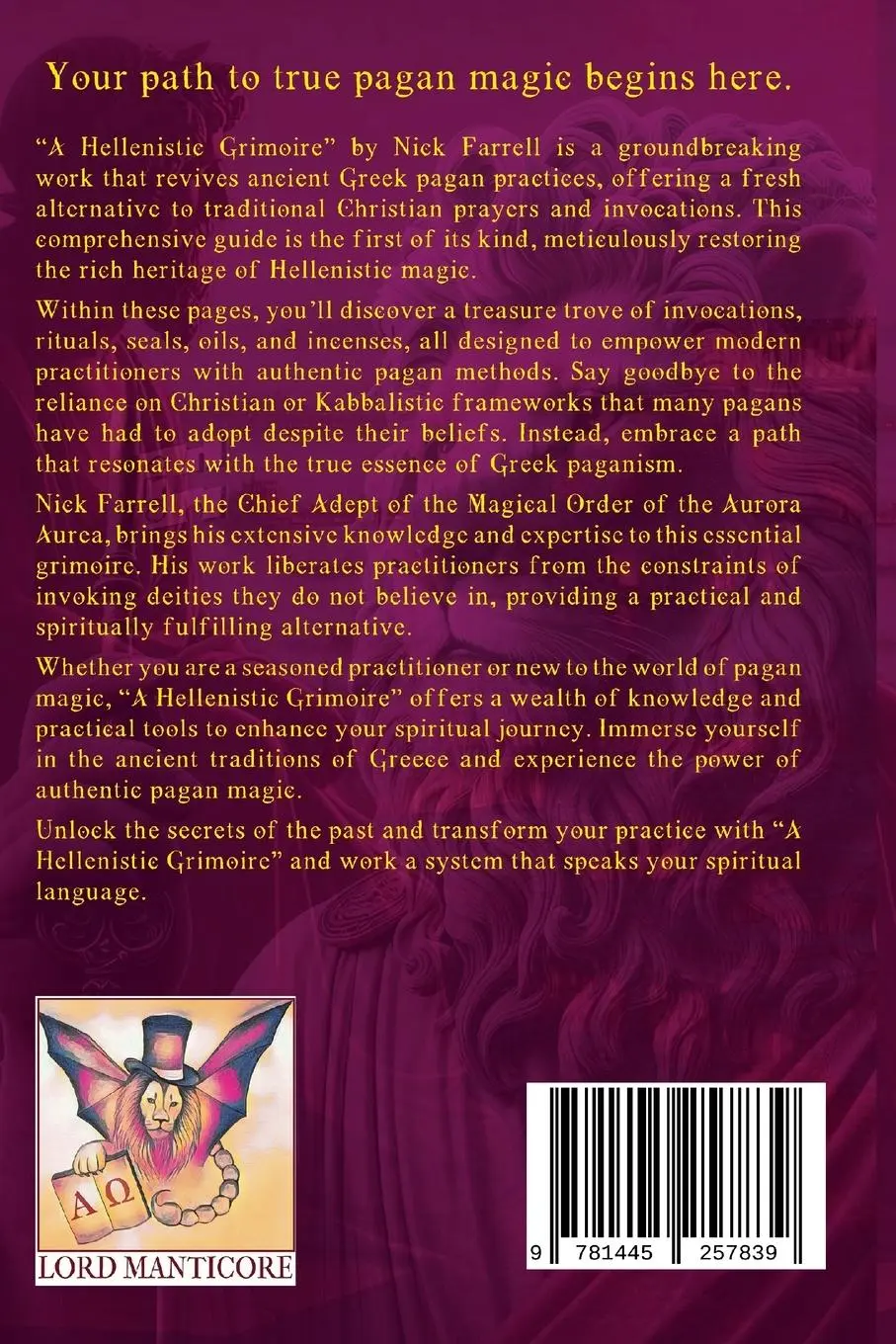 Rückseite: 9781445257839 | A Hellenistic Grimoire | Nick Farrell | Taschenbuch | Englisch | 2024
