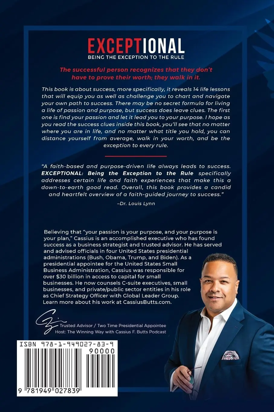 Rückseite: 9781949027839 | EXCEPTIONAL | Being the Exception to the Rule | Cassius F. Butts