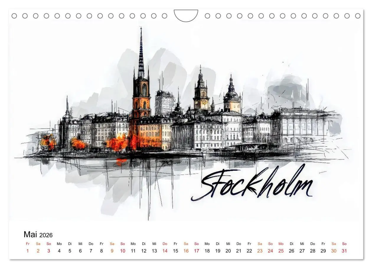 Bild: 9783457247839 | Europas Städte - ein Kalender für Entdecker (Wandkalender 2026 DIN...