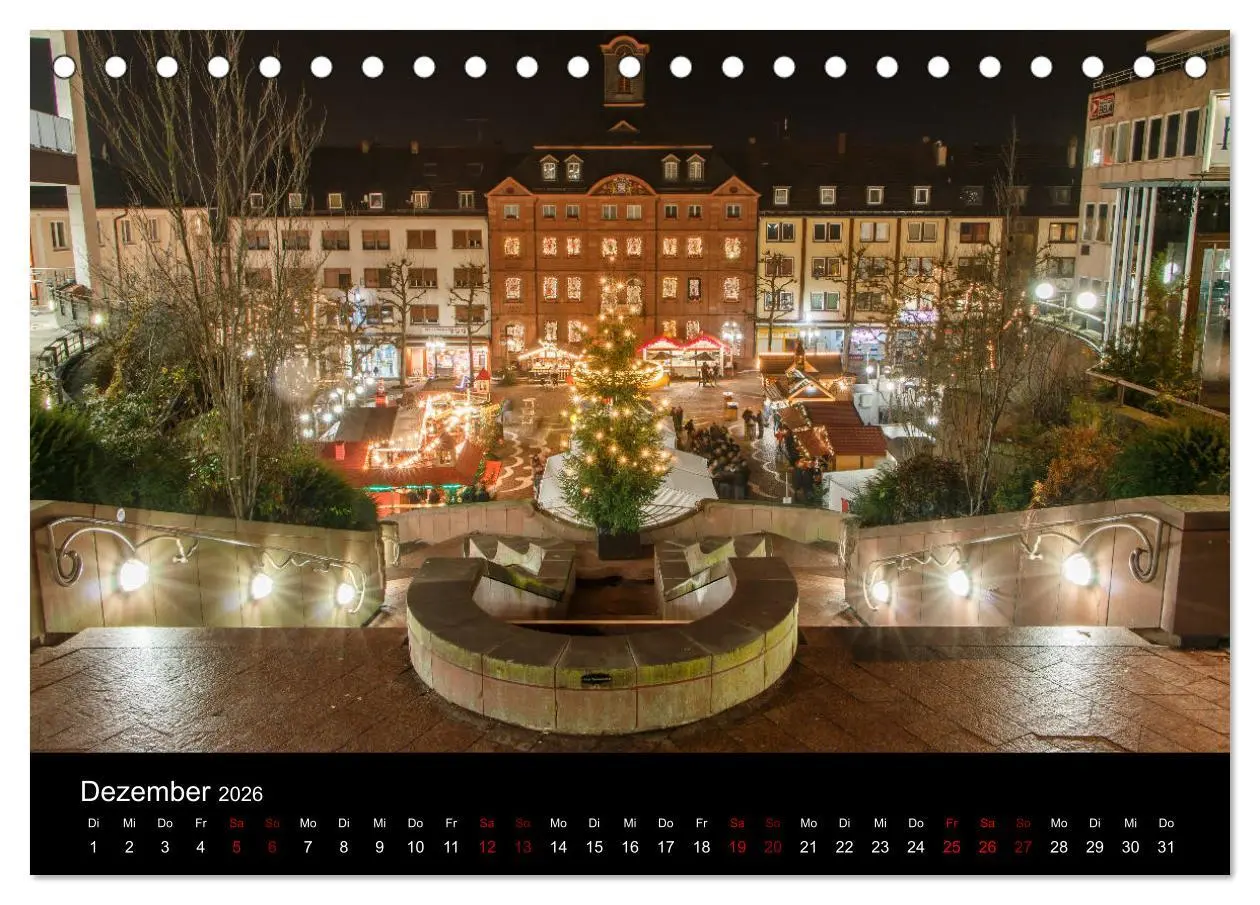 Bild: 9783457867839 | Pirmasens bei Nacht (Tischkalender 2026 DIN A5 quer), CALVENDO...