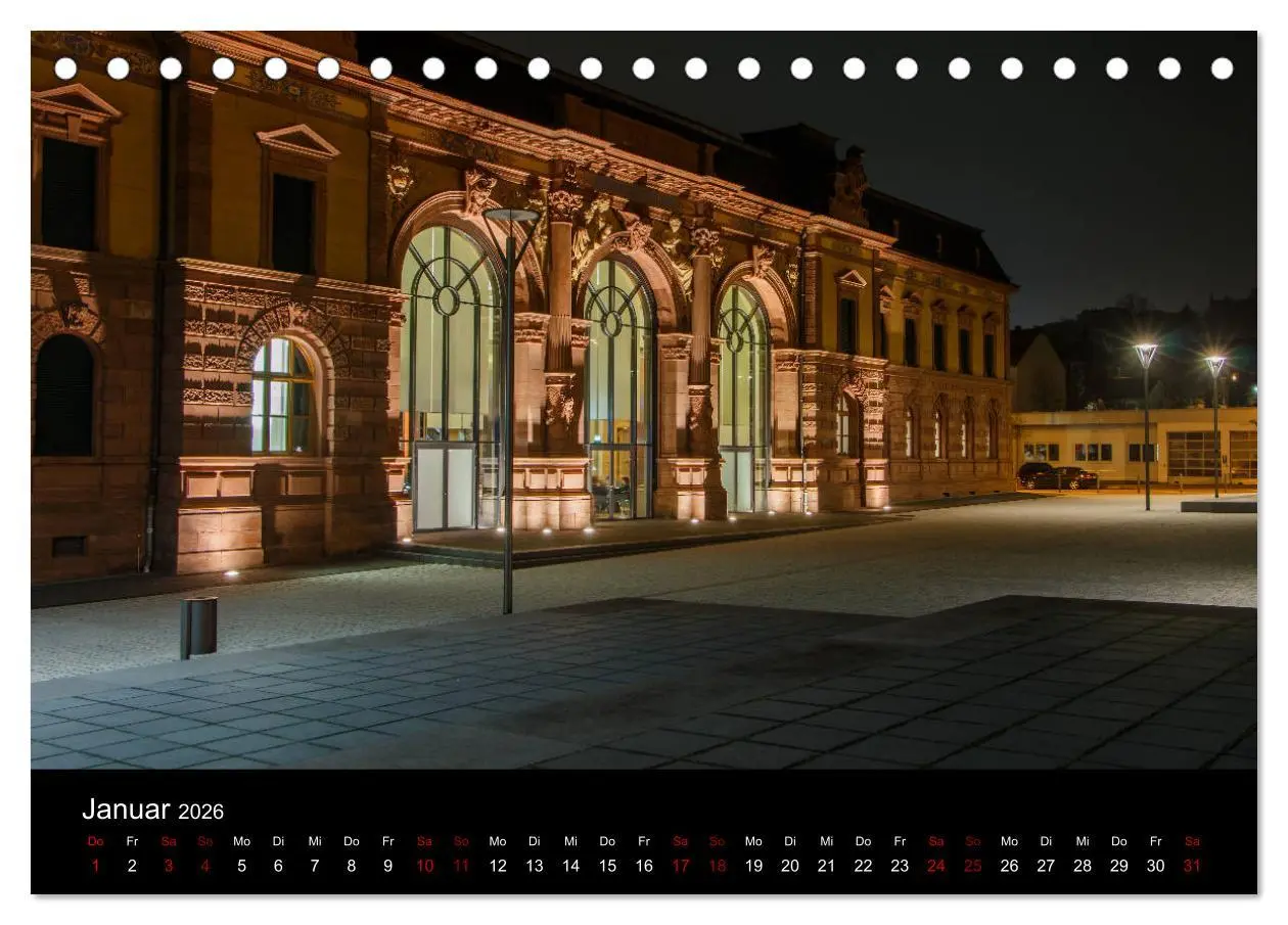 Bild: 9783457867839 | Pirmasens bei Nacht (Tischkalender 2026 DIN A5 quer), CALVENDO...