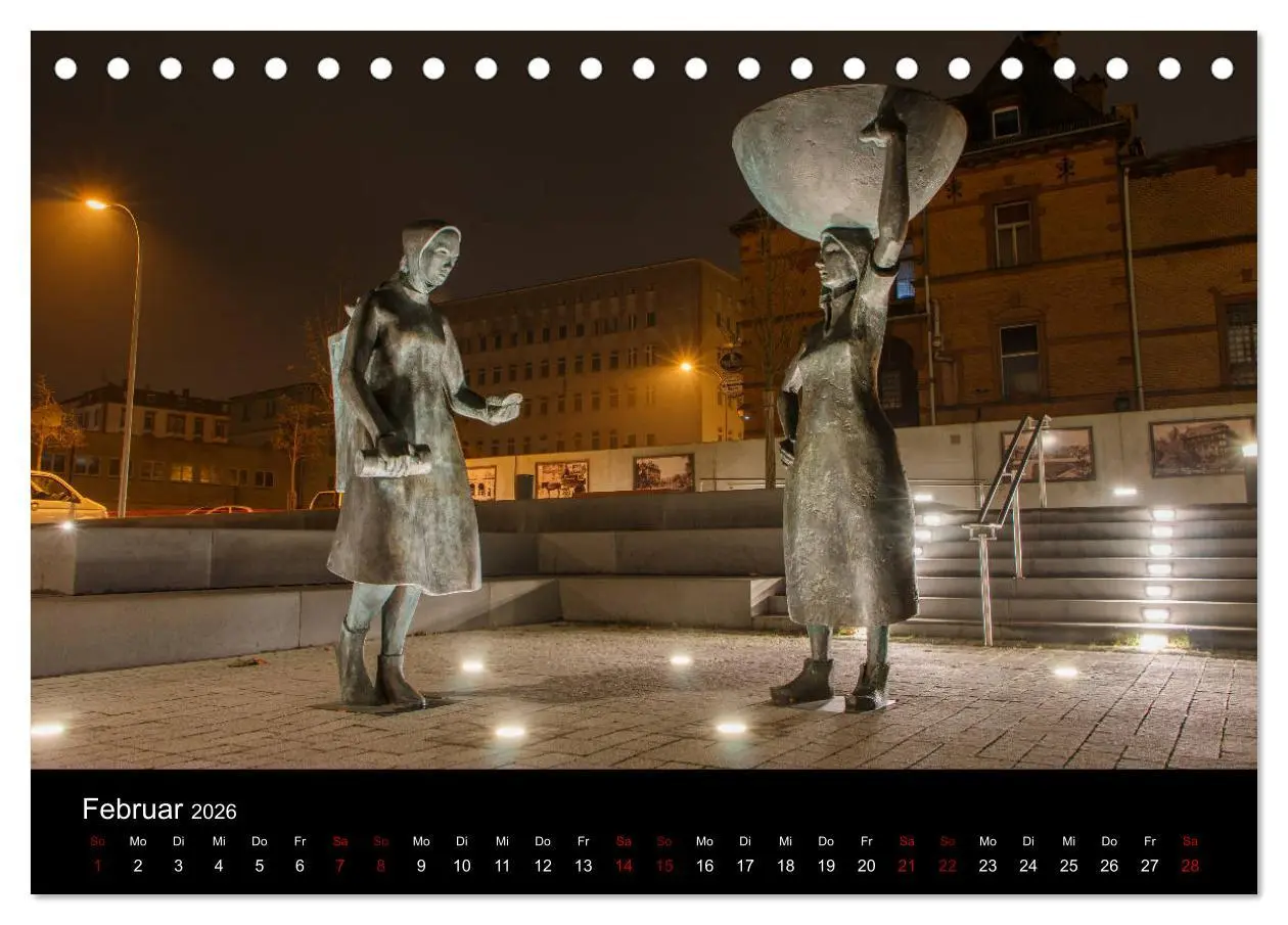 Bild: 9783457867839 | Pirmasens bei Nacht (Tischkalender 2026 DIN A5 quer), CALVENDO...