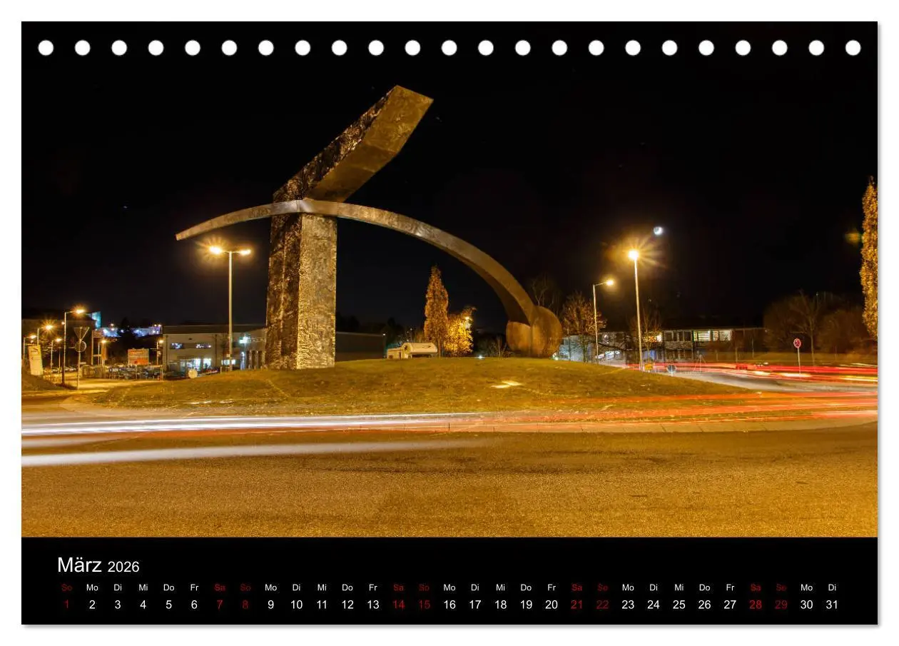Bild: 9783457867839 | Pirmasens bei Nacht (Tischkalender 2026 DIN A5 quer), CALVENDO...