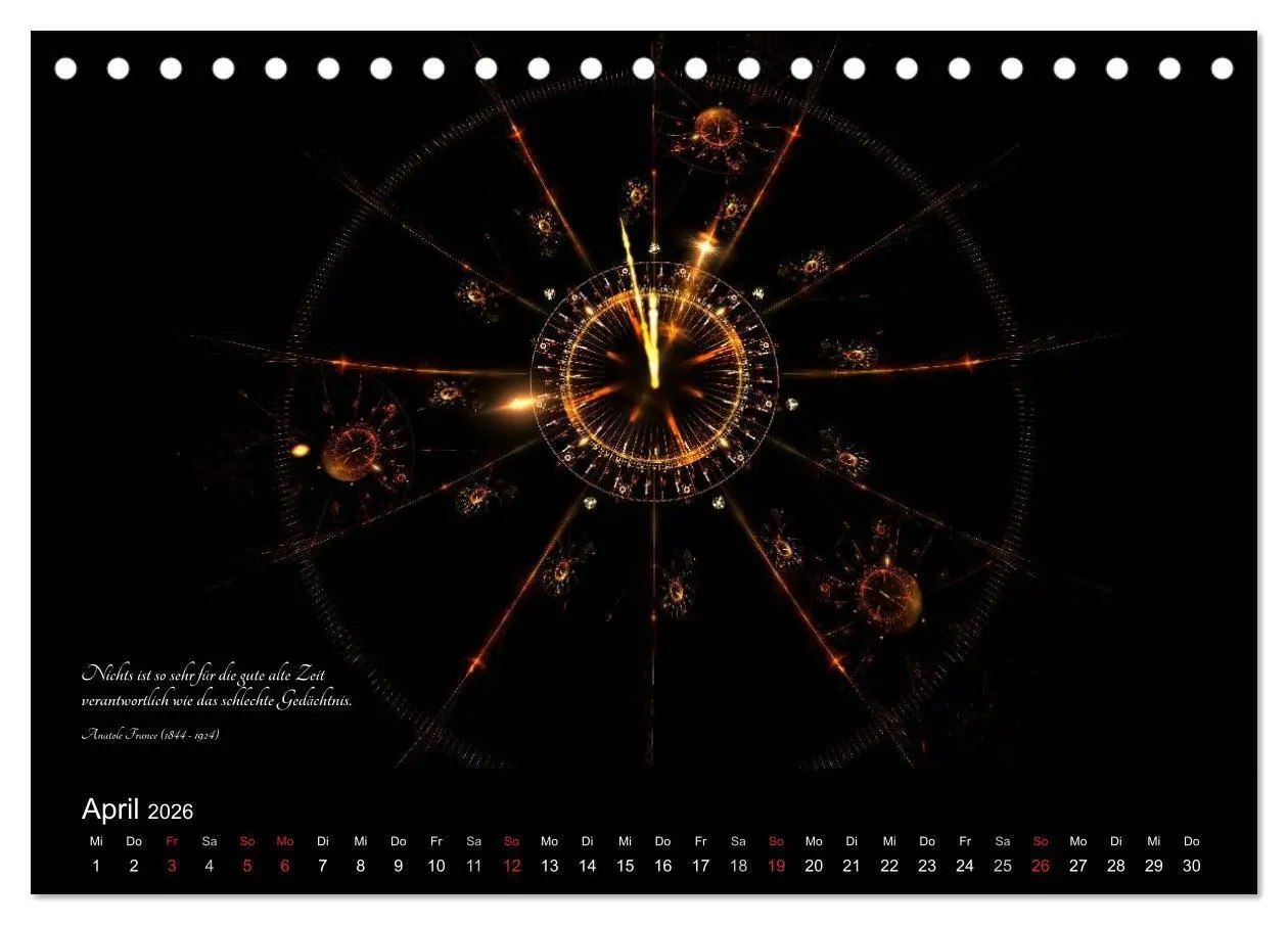 Bild: 9783516027839 | Zeit 2026 - Grafiken und Zitate (Tischkalender 2026 DIN A5 quer),...