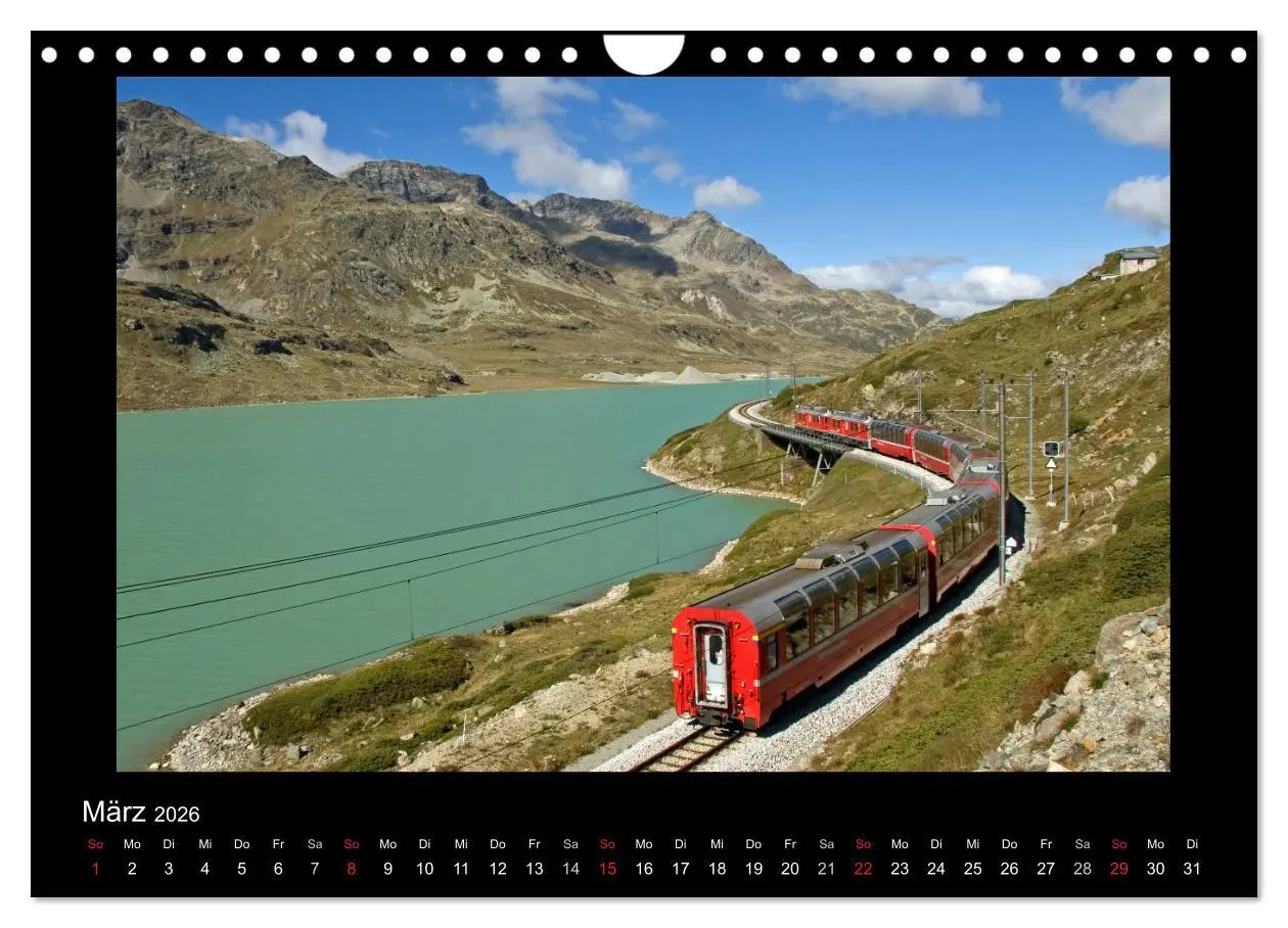 Bild: 9783516017939 | Oberengadin (Wandkalender 2026 DIN A4 quer), CALVENDO Monatskalender