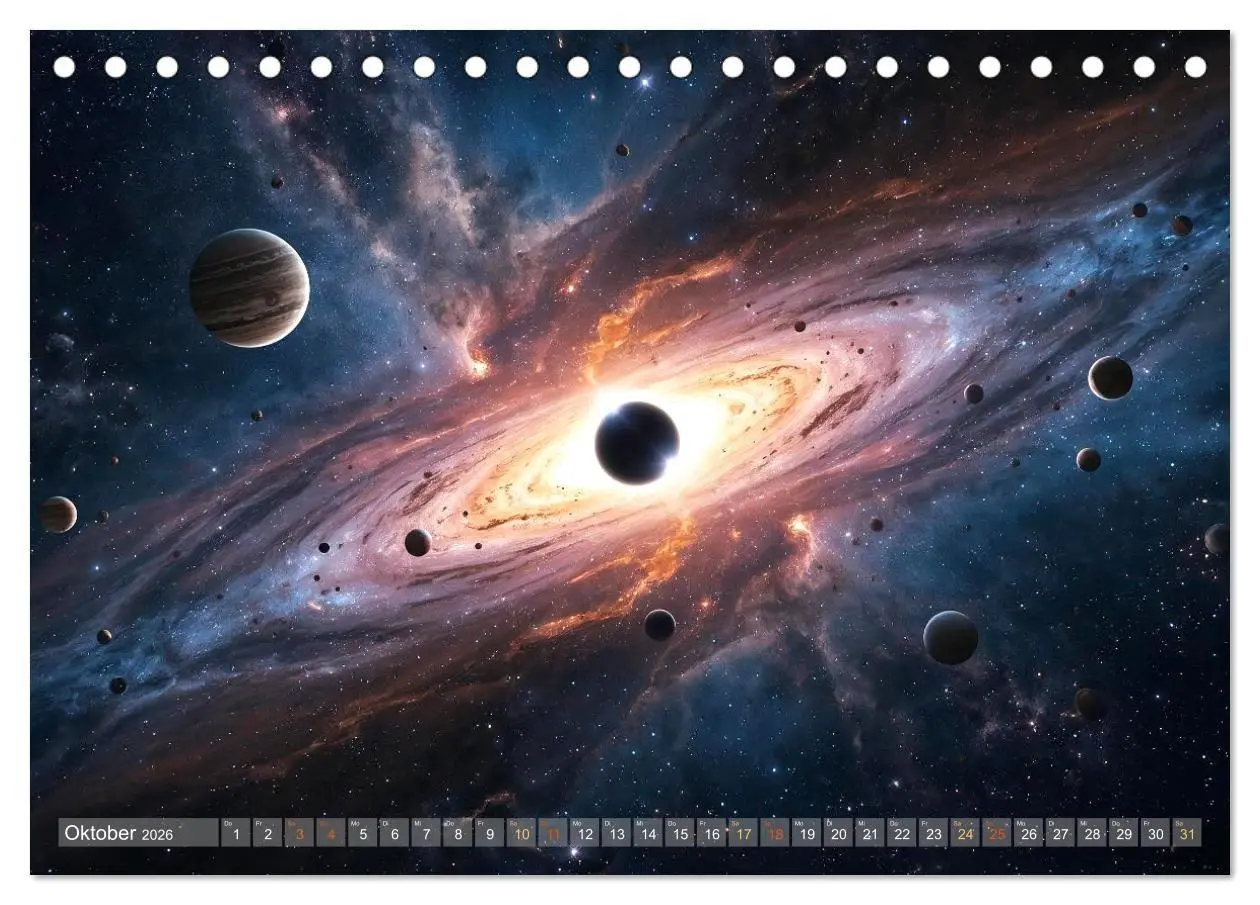 Bild: 9783516707939 | Fantastische Sternenwelten (Tischkalender 2026 DIN A5 quer),...
