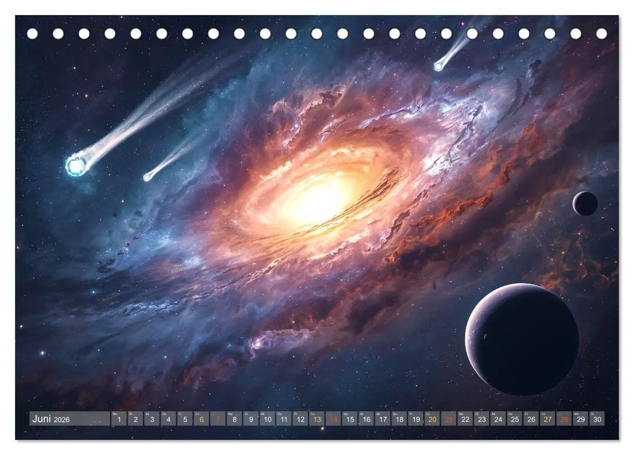 Bild: 9783516707939 | Fantastische Sternenwelten (Tischkalender 2026 DIN A5 quer),...