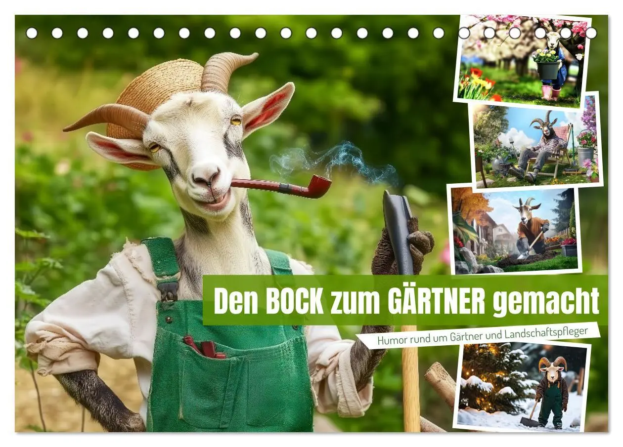 Cover: 9783457298039 | Den Bock zum Gärtner gemacht (Tischkalender 2026 DIN A5 quer),...