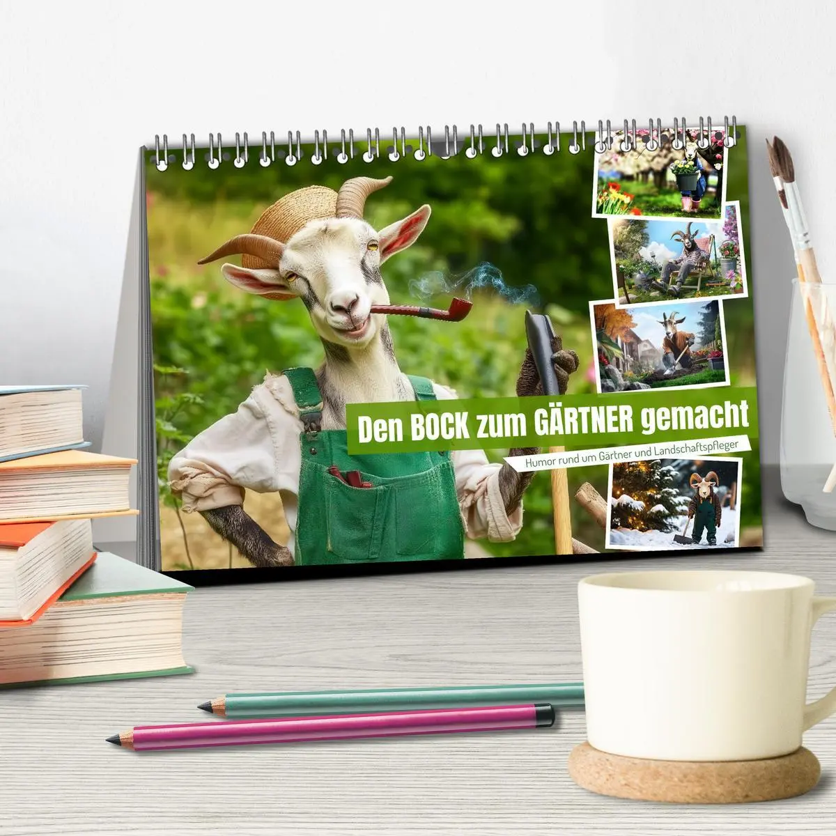 Bild: 9783457298039 | Den Bock zum Gärtner gemacht (Tischkalender 2026 DIN A5 quer),...