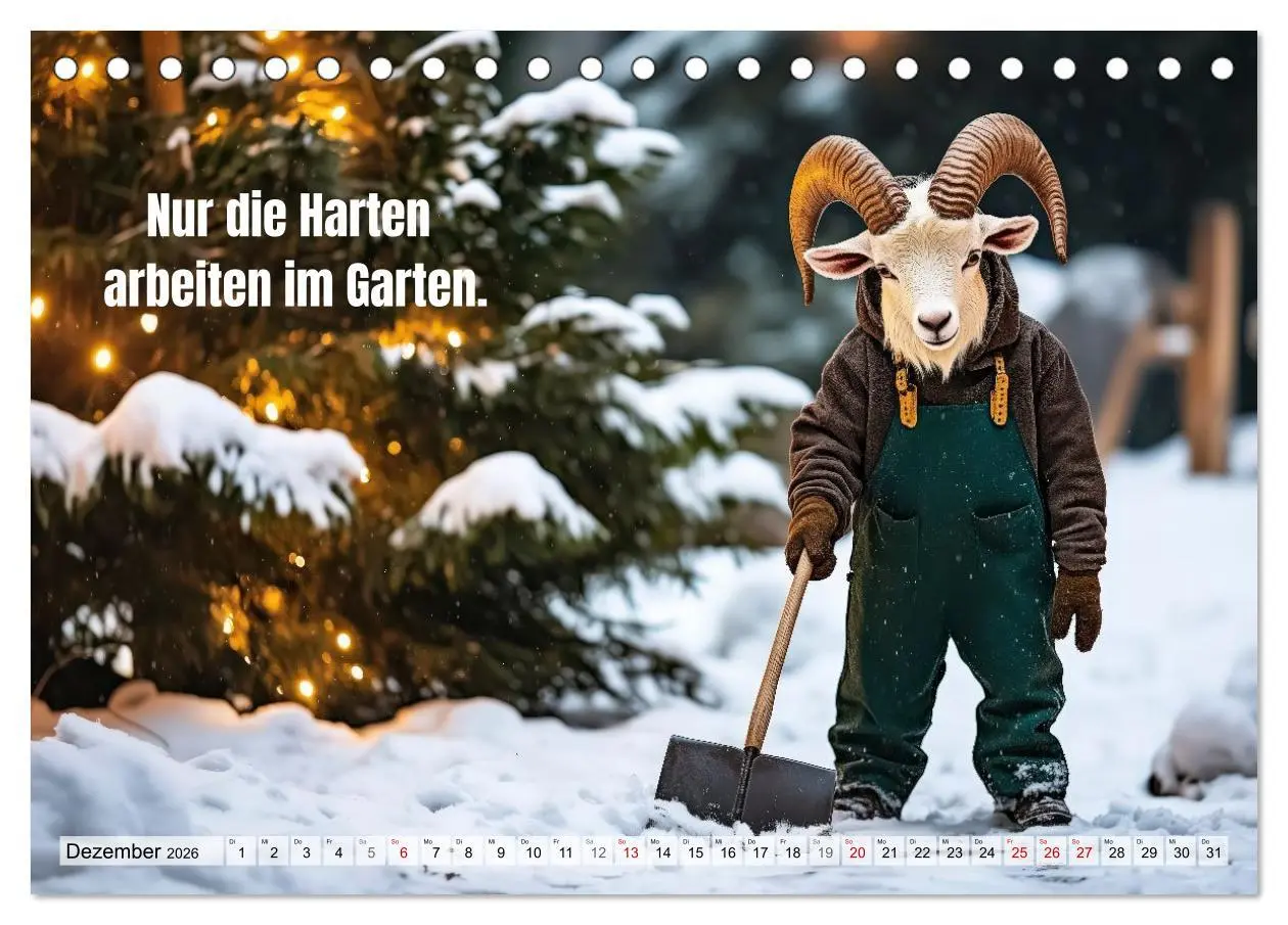 Bild: 9783457298039 | Den Bock zum Gärtner gemacht (Tischkalender 2026 DIN A5 quer),...