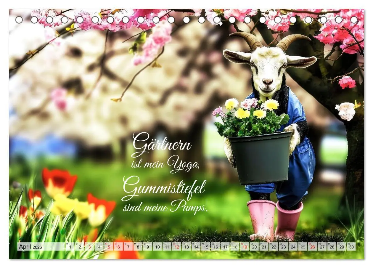 Bild: 9783457298039 | Den Bock zum Gärtner gemacht (Tischkalender 2026 DIN A5 quer),...