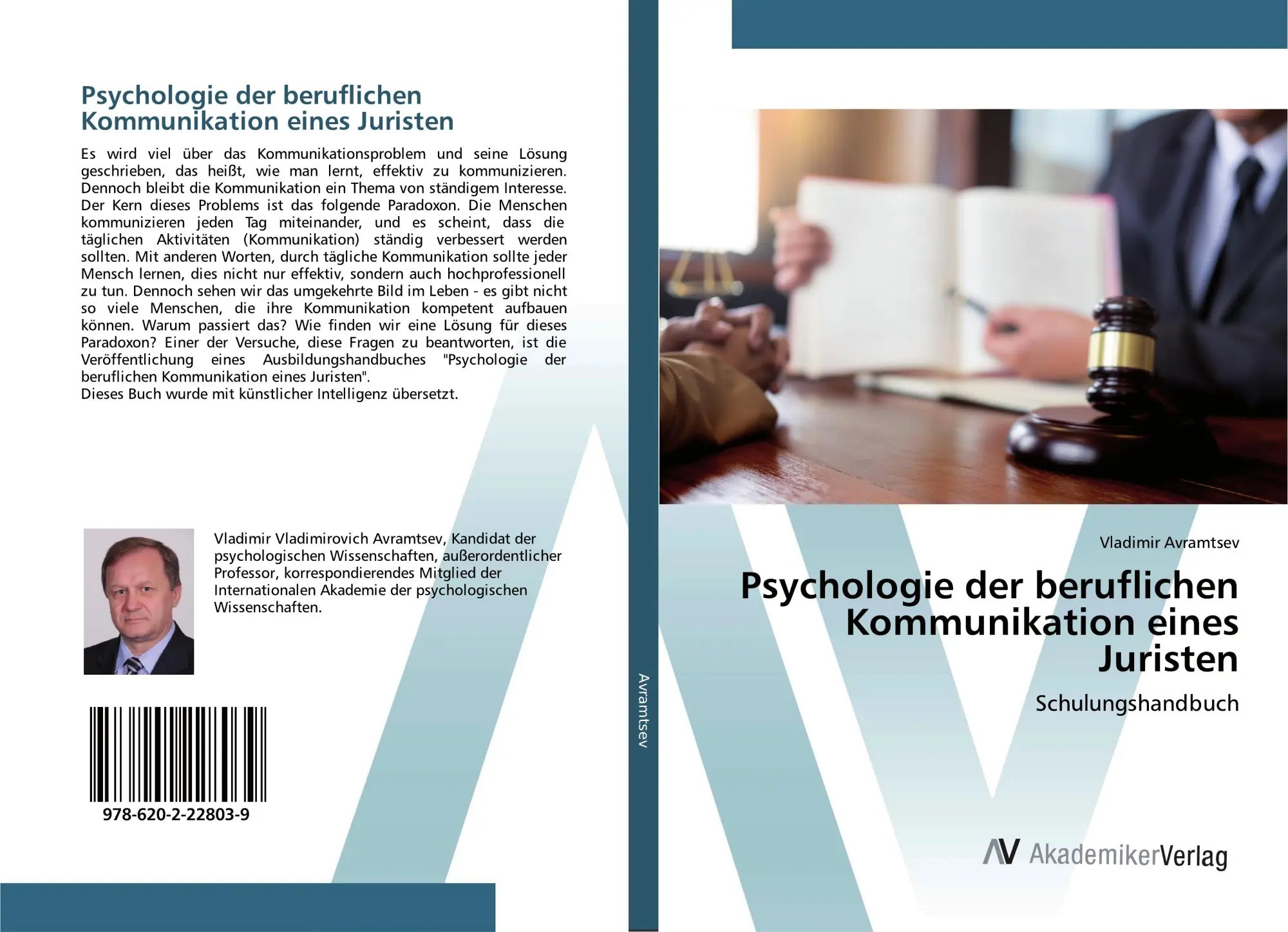 Cover: 9786202228039 | Psychologie der beruflichen Kommunikation eines Juristen | Avramtsev