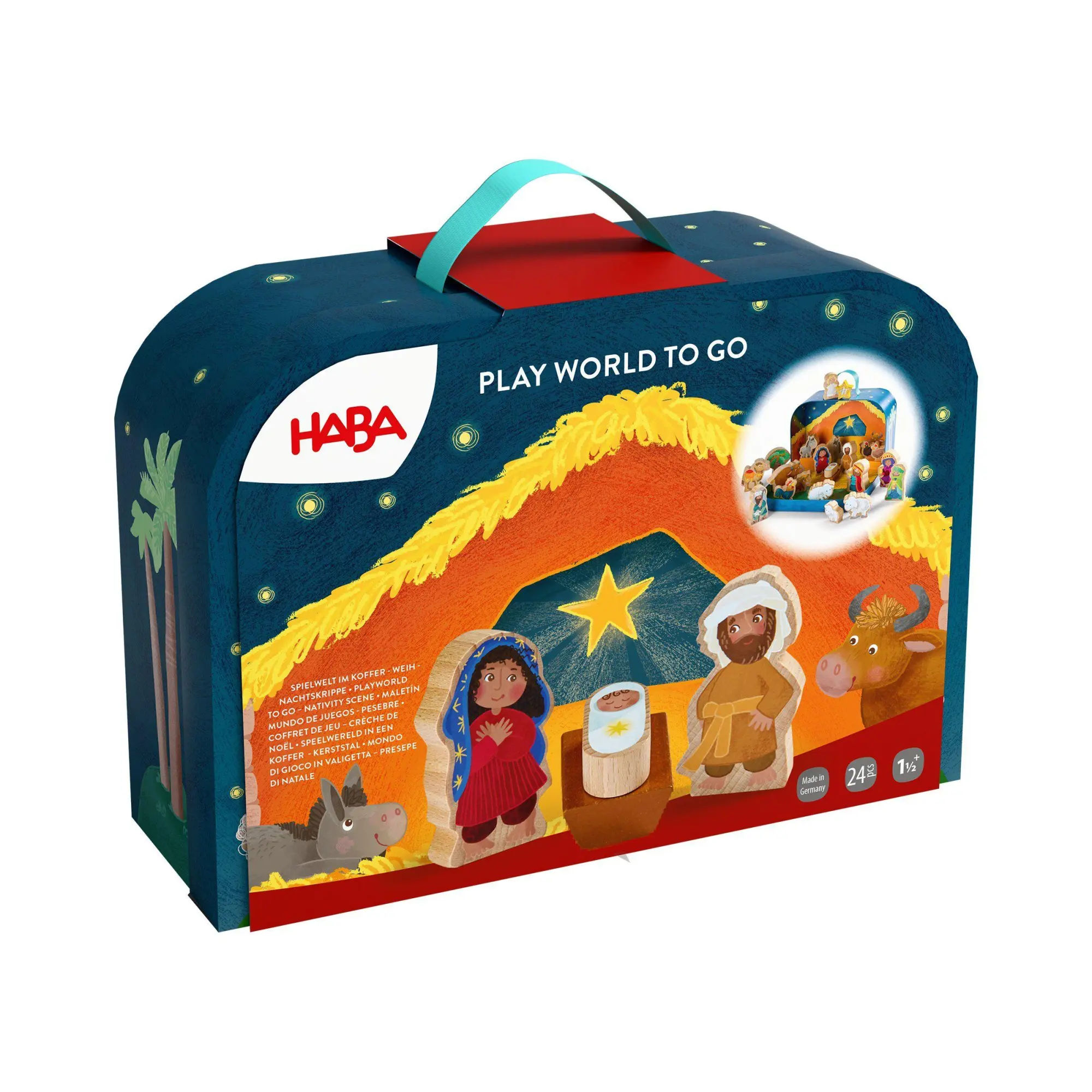 Cover: 4010168298139 | Spielwelt im Koffer - Weihnachtskrippe | Mirka Schröder | Spielzeug