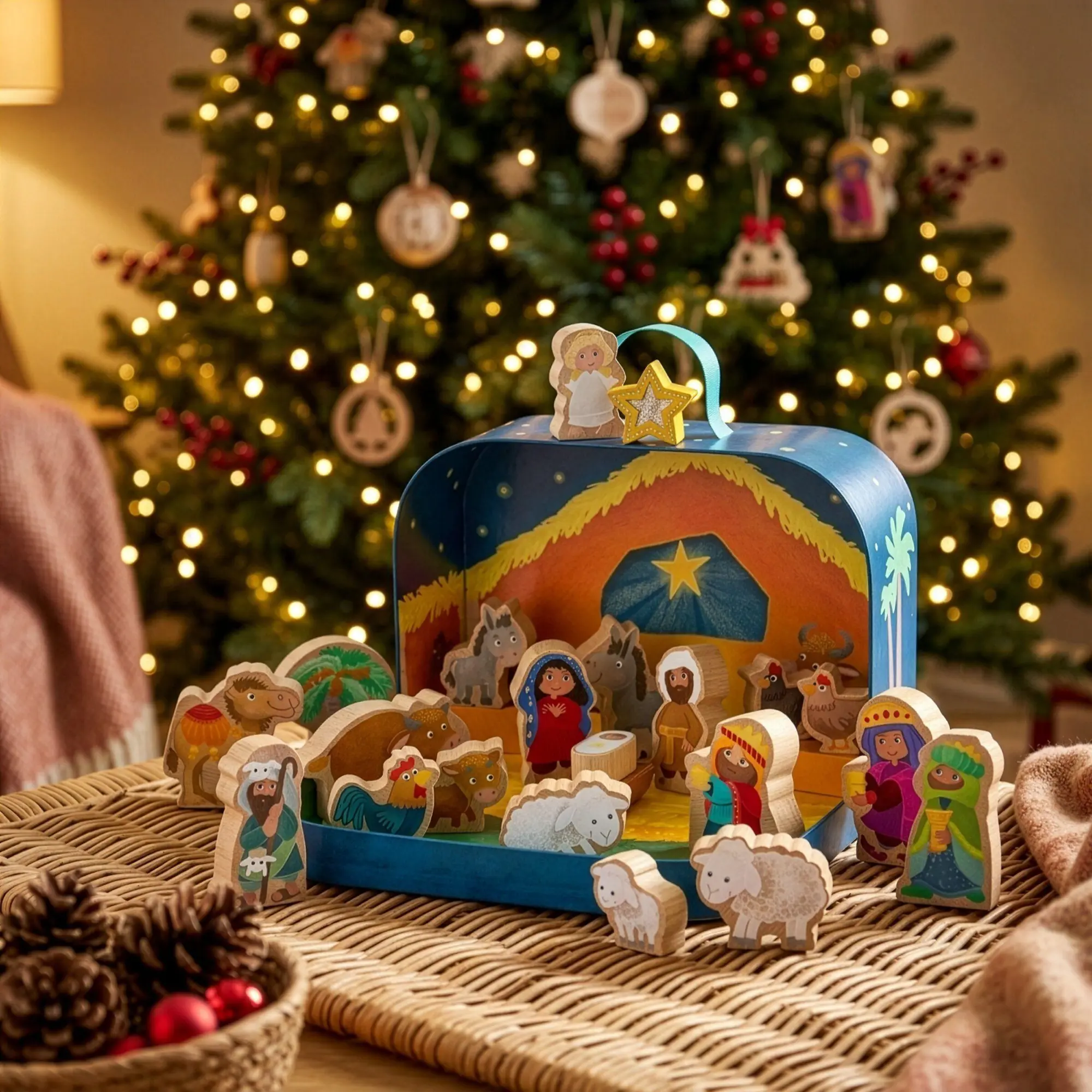 Bild: 4010168298139 | Spielwelt im Koffer - Weihnachtskrippe | Mirka Schröder | Spielzeug