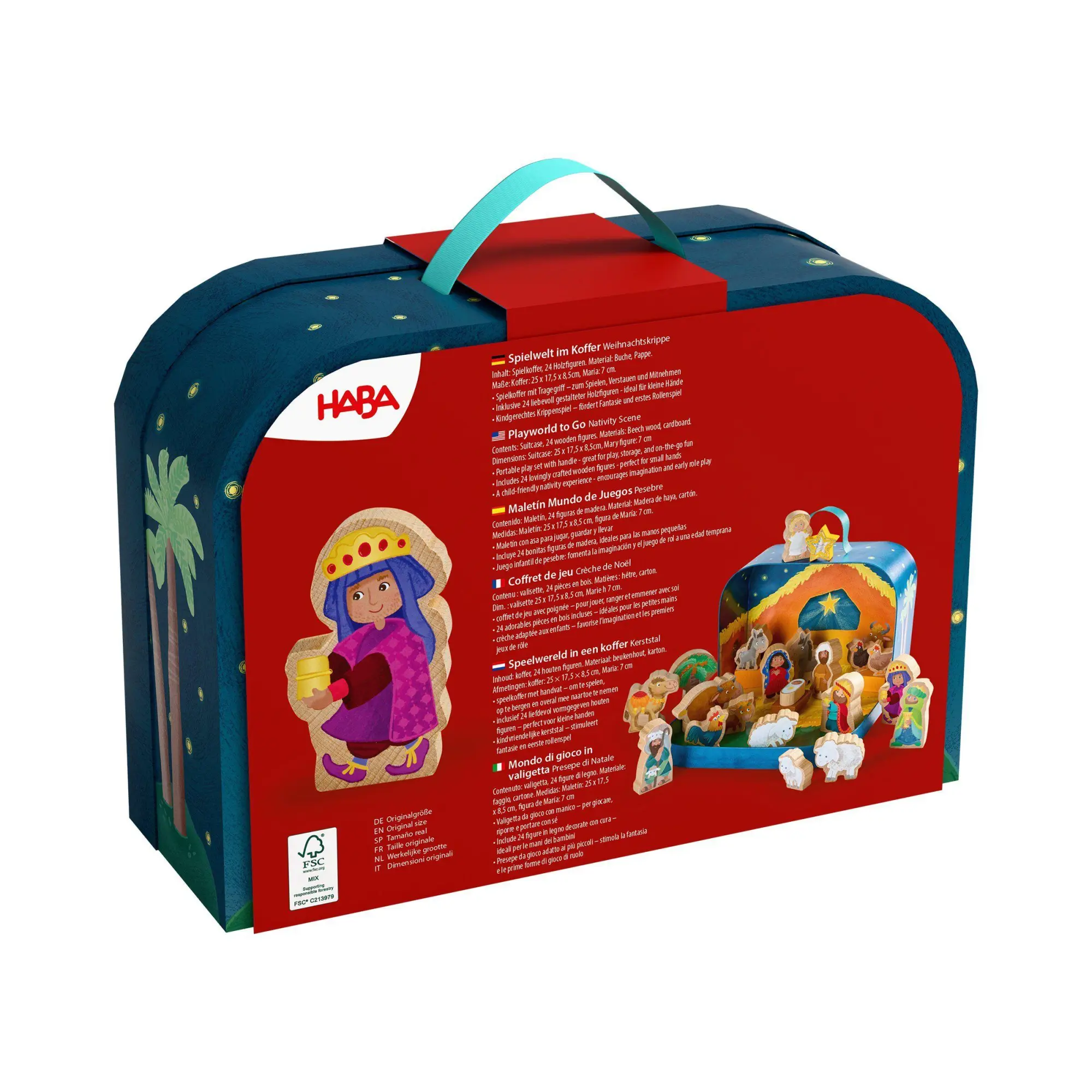 Bild: 4010168298139 | Spielwelt im Koffer - Weihnachtskrippe | Mirka Schröder | Spielzeug