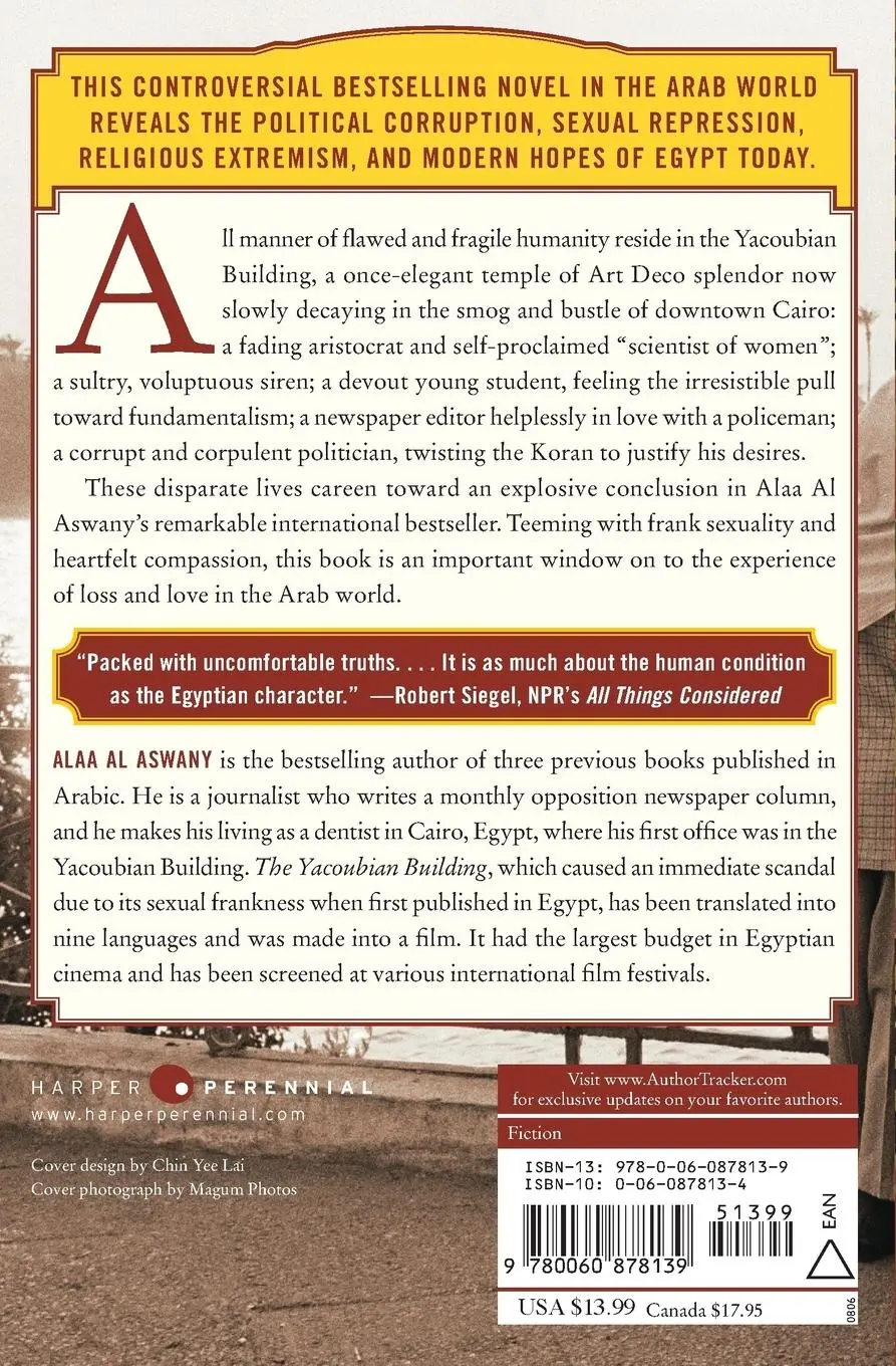 Rückseite: 9780060878139 | The Yacoubian Building | Alaa Al Aswany | Taschenbuch | Englisch