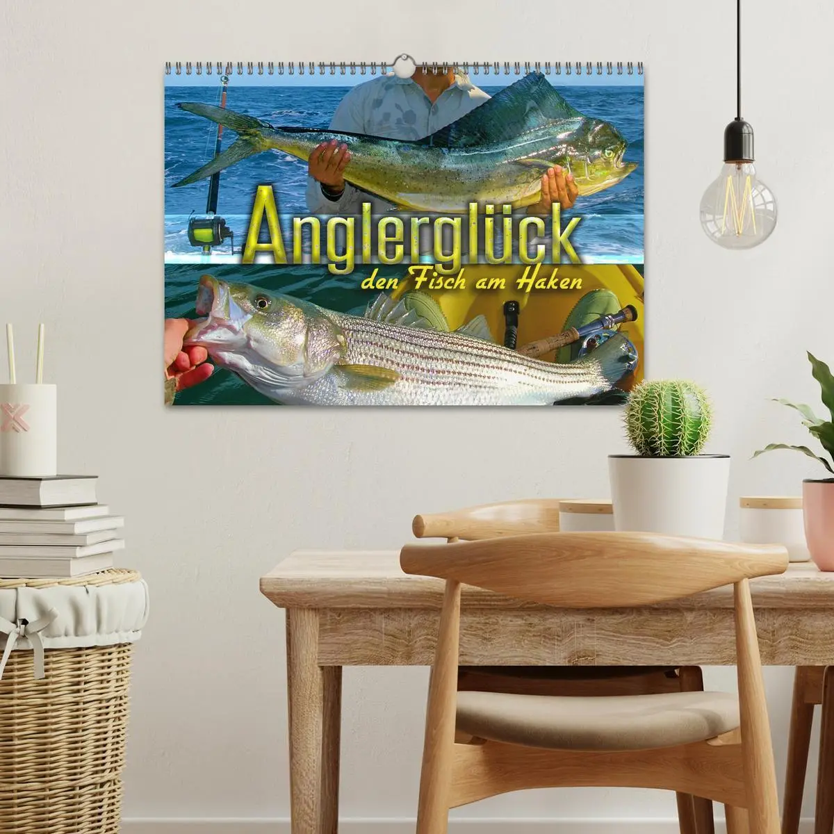 Bild: 9783457598139 | Anglerglück - den Fisch am Haken (Wandkalender 2026 DIN A3 quer),...