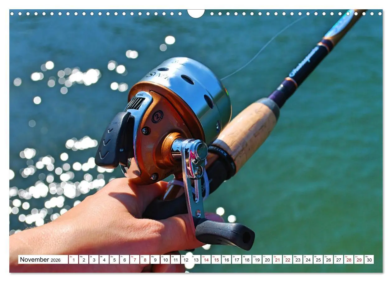 Bild: 9783457598139 | Anglerglück - den Fisch am Haken (Wandkalender 2026 DIN A3 quer),...